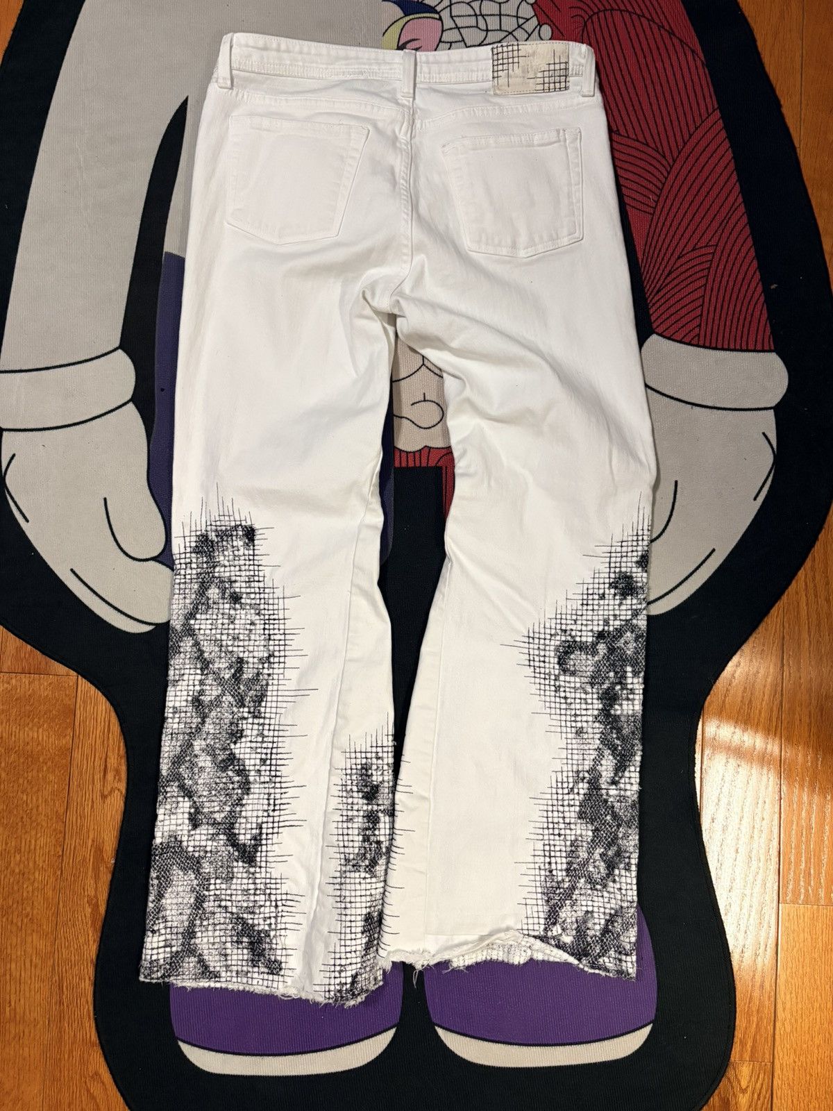 Handmade White 1of1 Handmade Flare Jeans Size US 32 / EU 48 - 2 Thumbnail