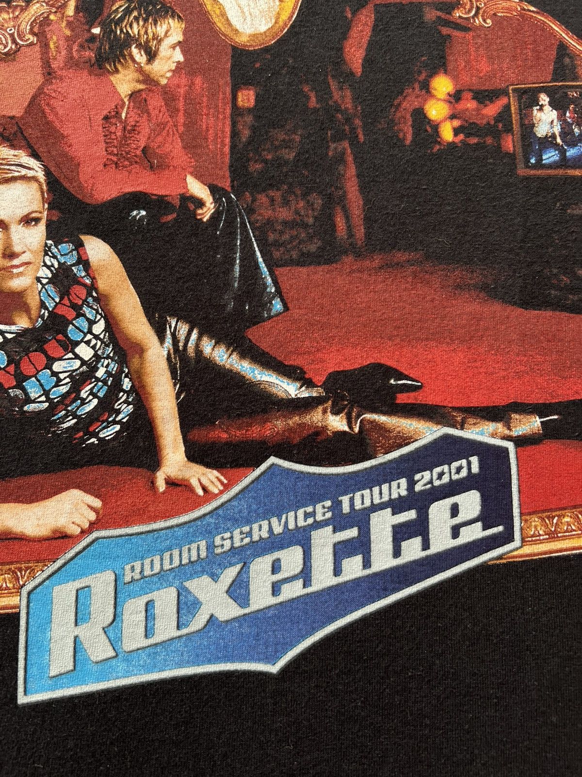 Band Tees Vintage 2001 Roxette Room Service Tour Pop Rock Band T-shirt Size US XL / EU 56 / 4 - 6 Thumbnail