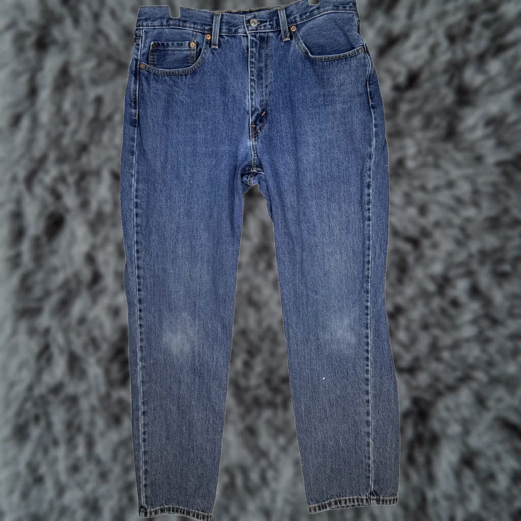 Levi's Levi's 550 Jeans Mens 36x34 Blue Denim Relaxed Fit Tapered Leg Mid Rise Zip Fly Size US 36 / EU 52 - 1 Thumbnail