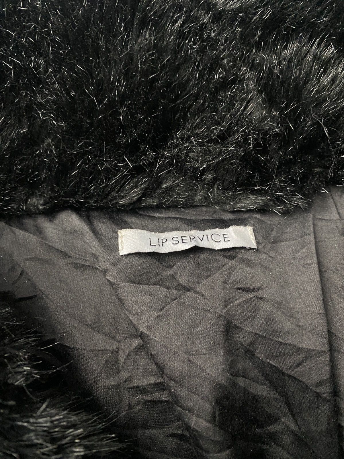 If Six Was Nine 2000's Lip Service Mink Fur Collar Puffer Jacket Size US M / EU 48-50 / 2 - 9 Thumbnail