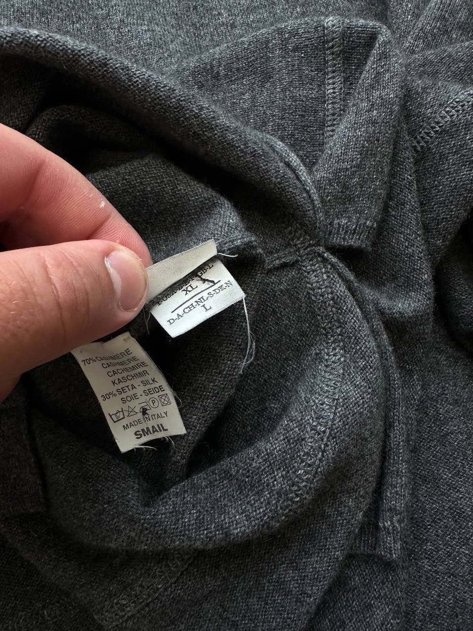 Brunello Cucinelli × Vintage Vintage Brunello Cucinelli Wool Cashmere Cardigan West Gray Size US L / EU 52-54 / 3 - 22 Thumbnail