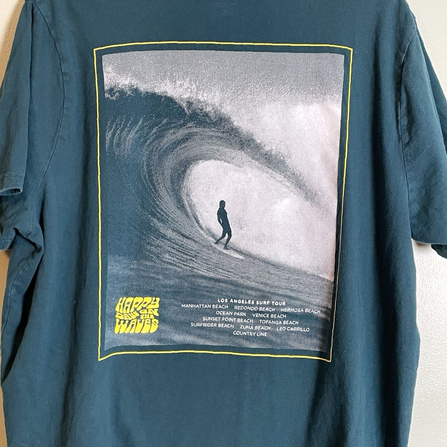 Altea On Surfing Tee Happy Days On The Waves Teal Short Sleeve T-shirt XXL Beach Surfer Clothing Men T-Shirt Size US XXL / EU 58 / 5 - 5 Thumbnail