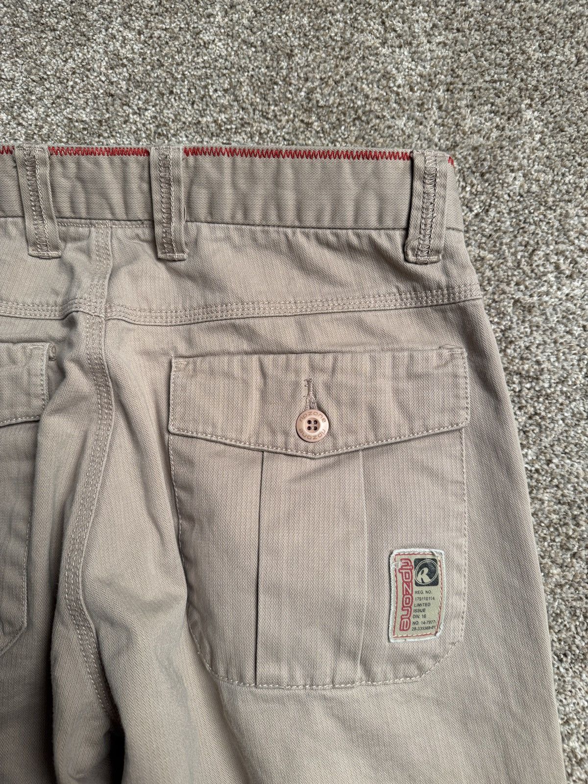 Other TAN RIPZONE “ZIG ZAG” HBT STRAIGHT LEG TROUSERS Size US 31 - 8 Thumbnail