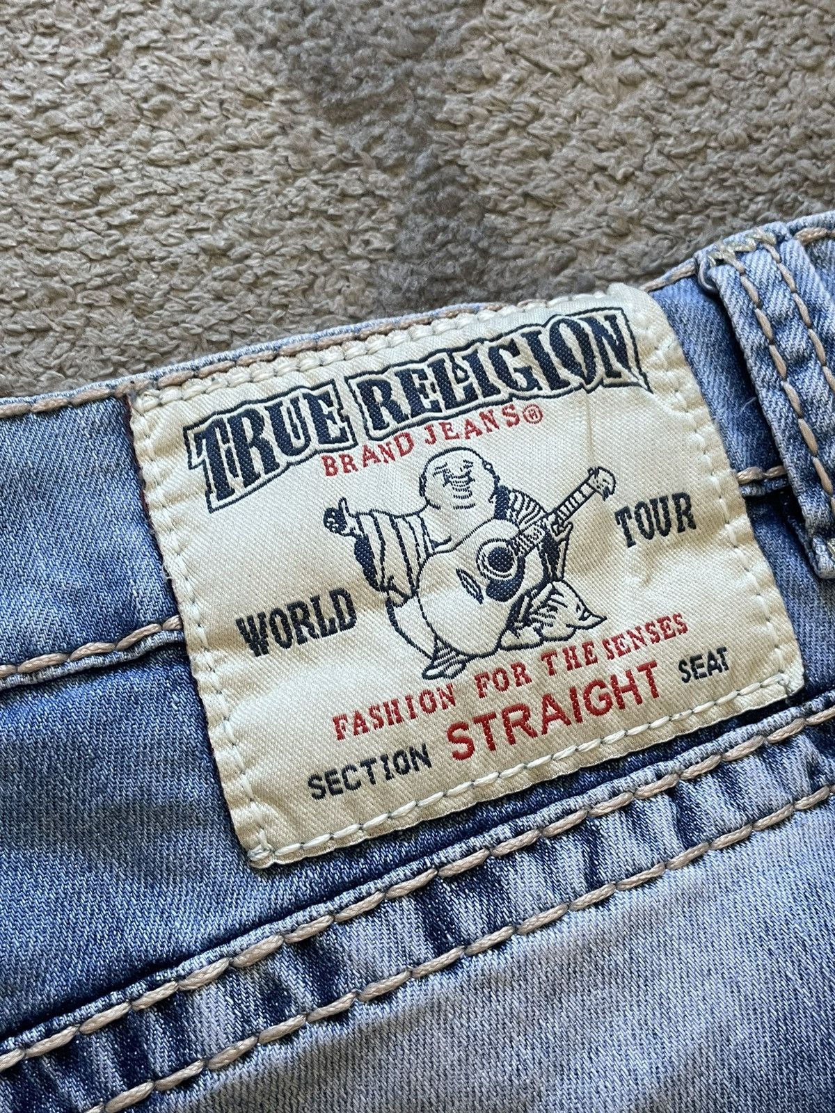 image of Vintage True Religion Jeans Washed Blue, Men's (Size 34)