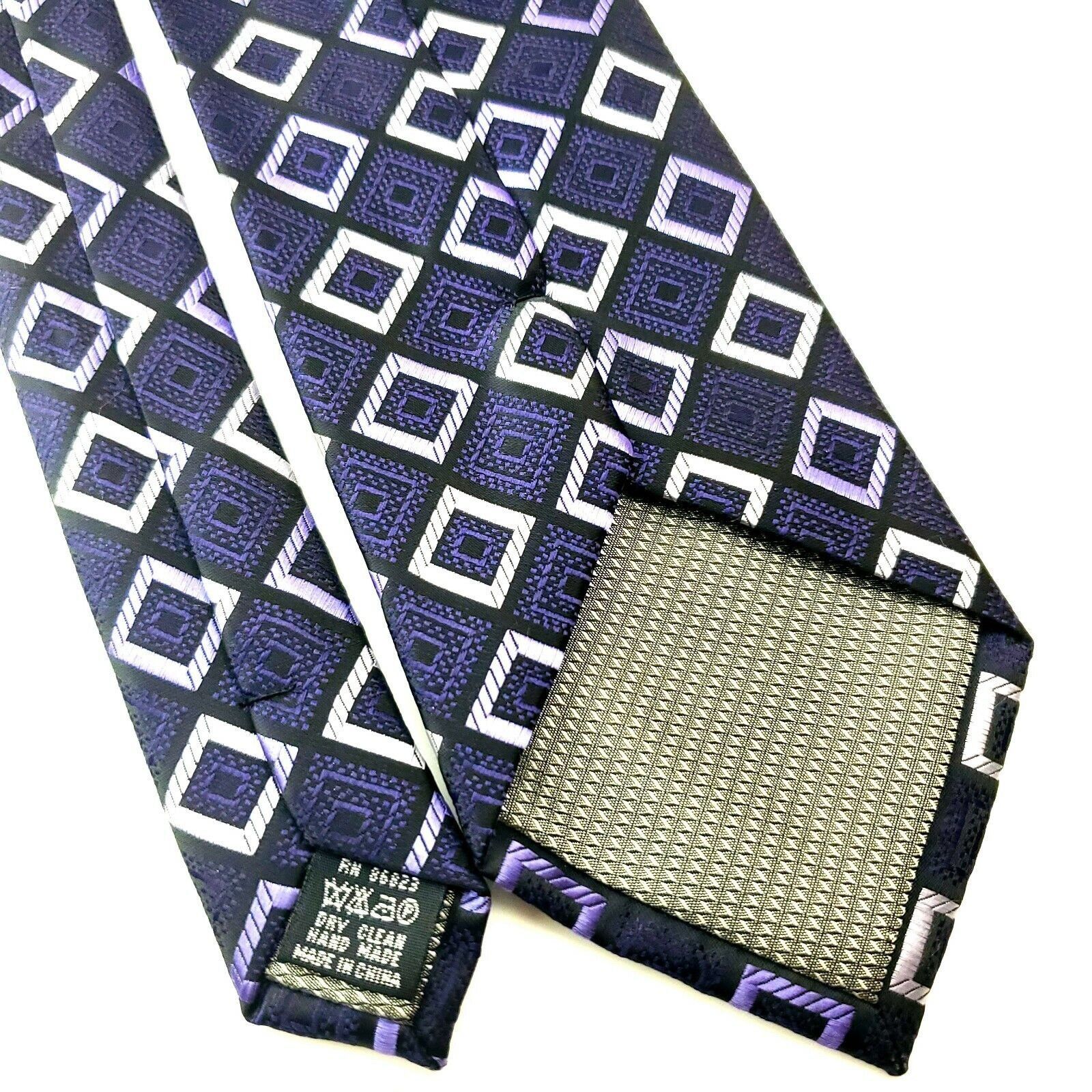 Alexander Julian Alexander Julian Colours Purple Polyester Tie Woven Classic Size ONE SIZE - 4 Thumbnail