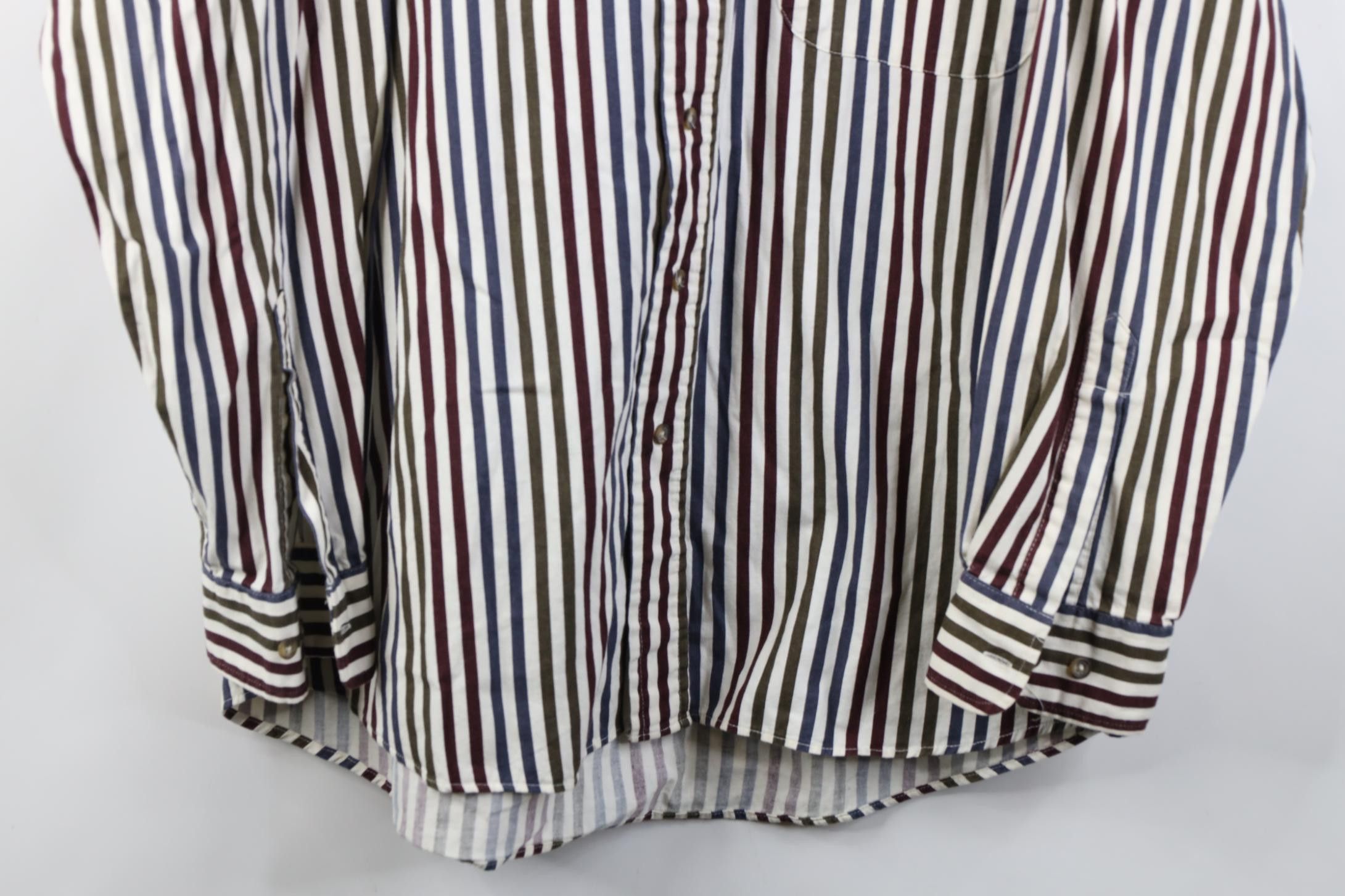 Vintage Vintage 90s Streetwear Twill Collared Button Down Shirt Size US L / EU 52-54 / 3 - 3 Thumbnail