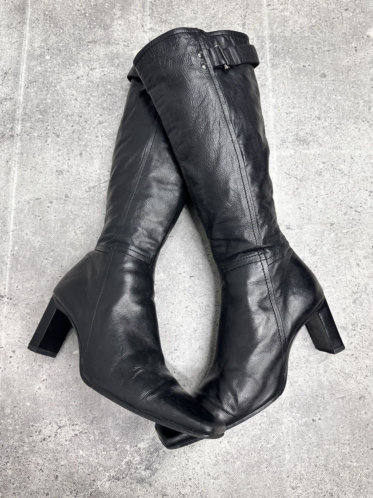 A.S.98 Vintage Leather Hight Heels Leather AS 98 Guidi Style Rare Size US 9 / EU 42 - 15 Thumbnail