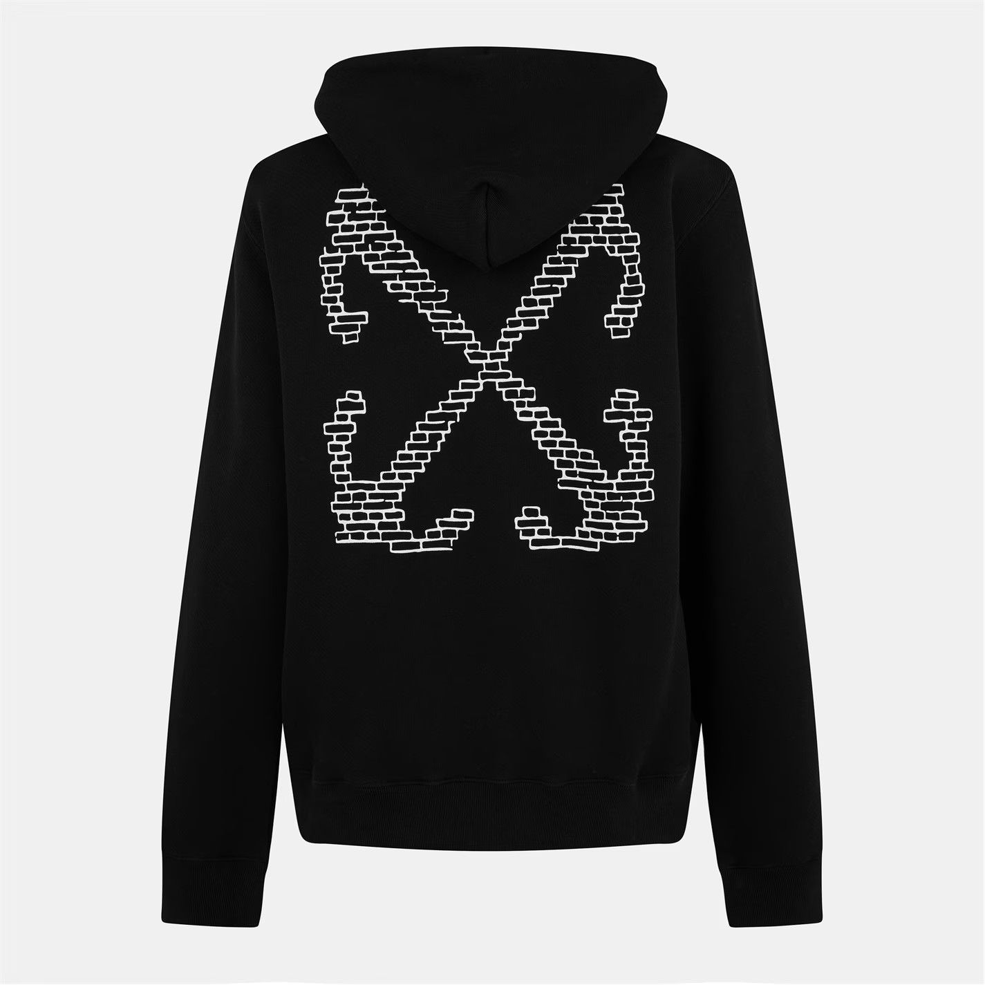 Off-White o1g2r1mq0226 Brick Arrows Slim Fit Hoodie In Black Size US M / EU 48-50 / 2 - 2 Thumbnail