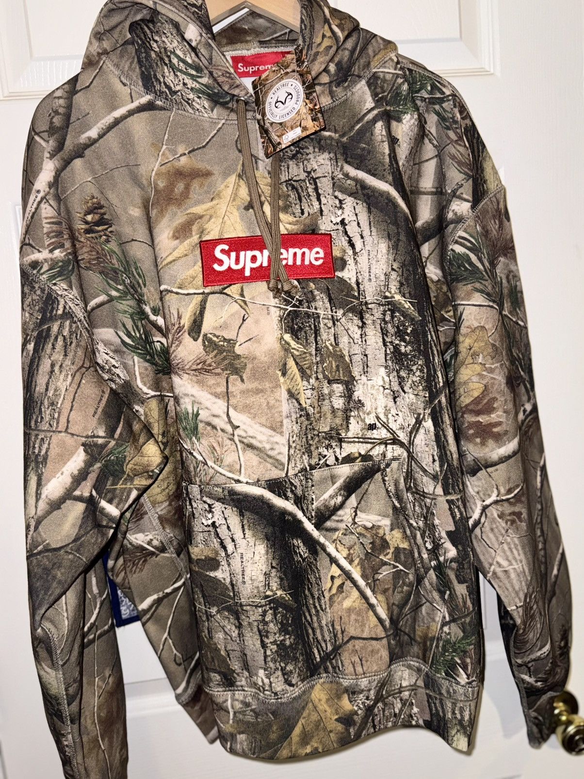 Supreme FW12 Supreme Tree Camo Field Pullover Jacket (Orange