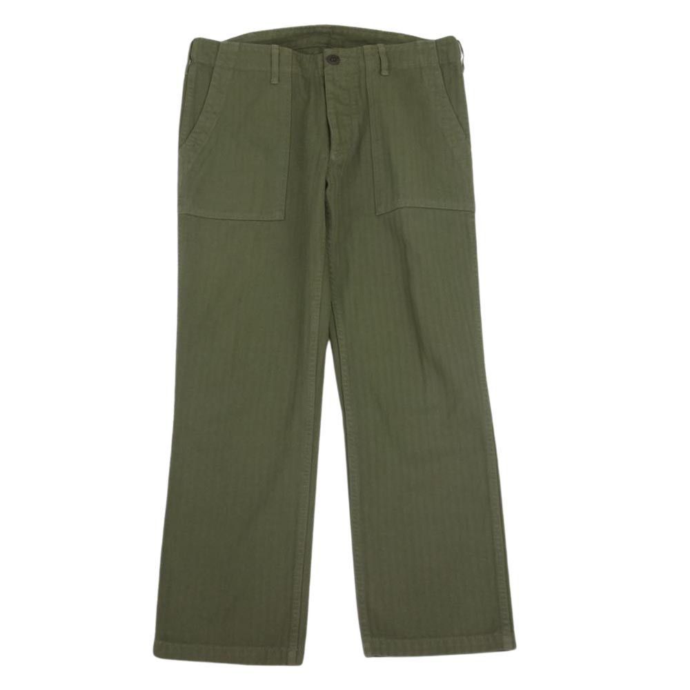 パンツ visvim HW DRILL MIL PANTS (HERRINGBONE) Visvim SS19 HW Drill Mill (Herringbone) Pants Olive | Grailed