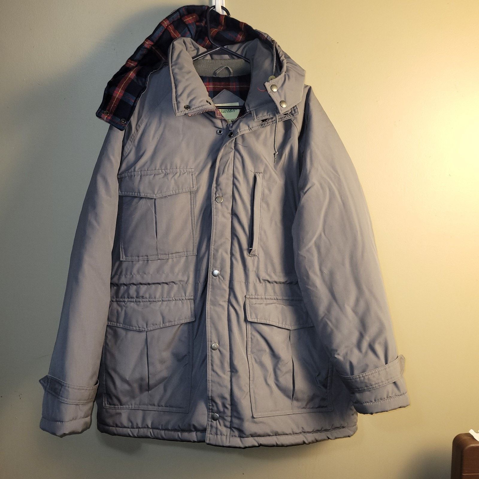 & Other Stories Mens xl st john's bay Grey coat Heavy With Hood Size 1Xl Size US XL / EU 56 / 4 - 1 Thumbnail