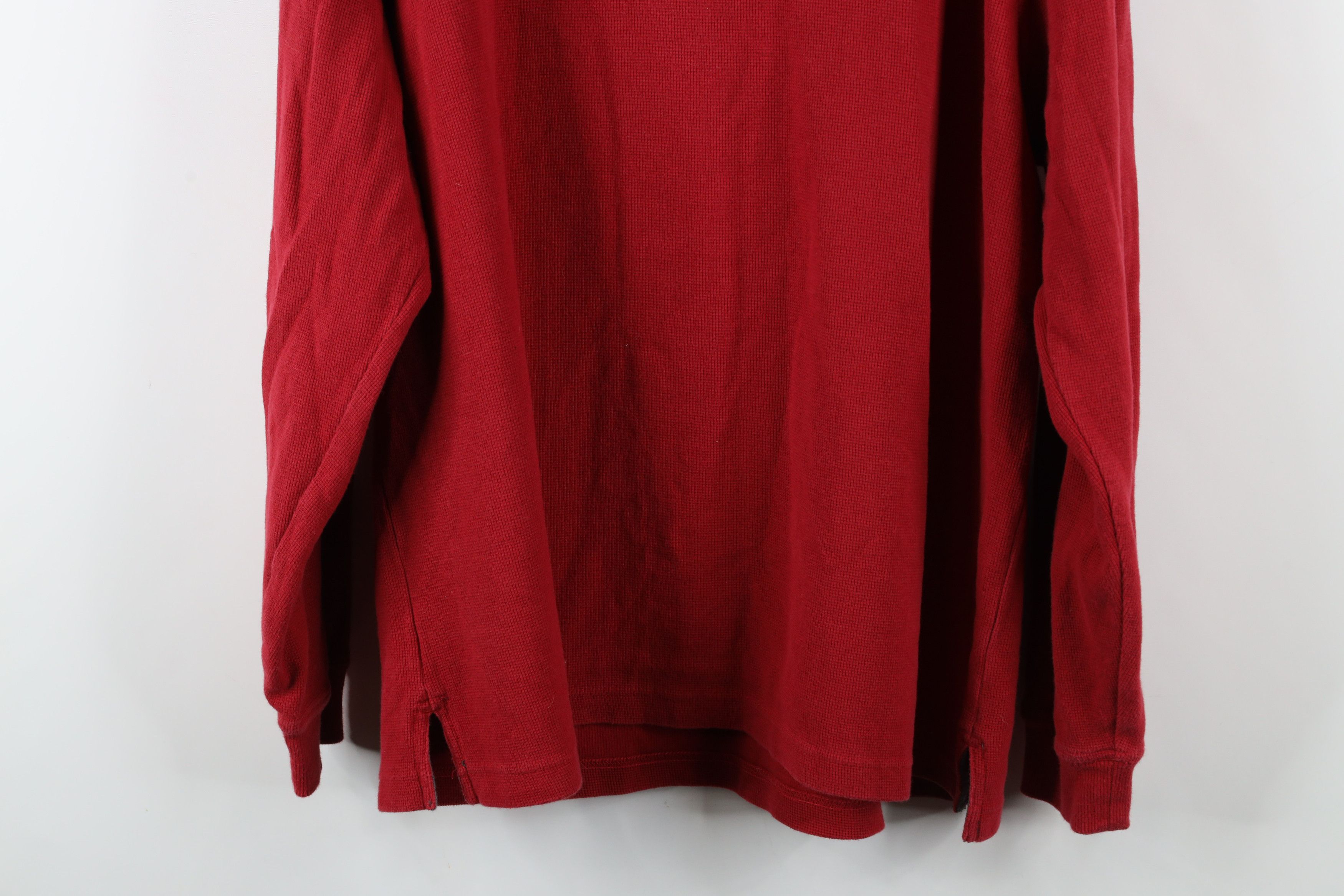 L.L. Bean × Vintage Vintage LL Bean Waffle Knit Long Sleeve Henley T-Shirt Size US L / EU 52-54 / 3 - 12 Thumbnail