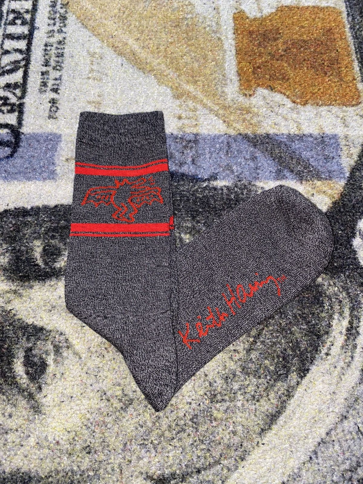 Keith Haring Keith Haring Crew Socks (1 Pair) Size ONE SIZE - 1 Thumbnail