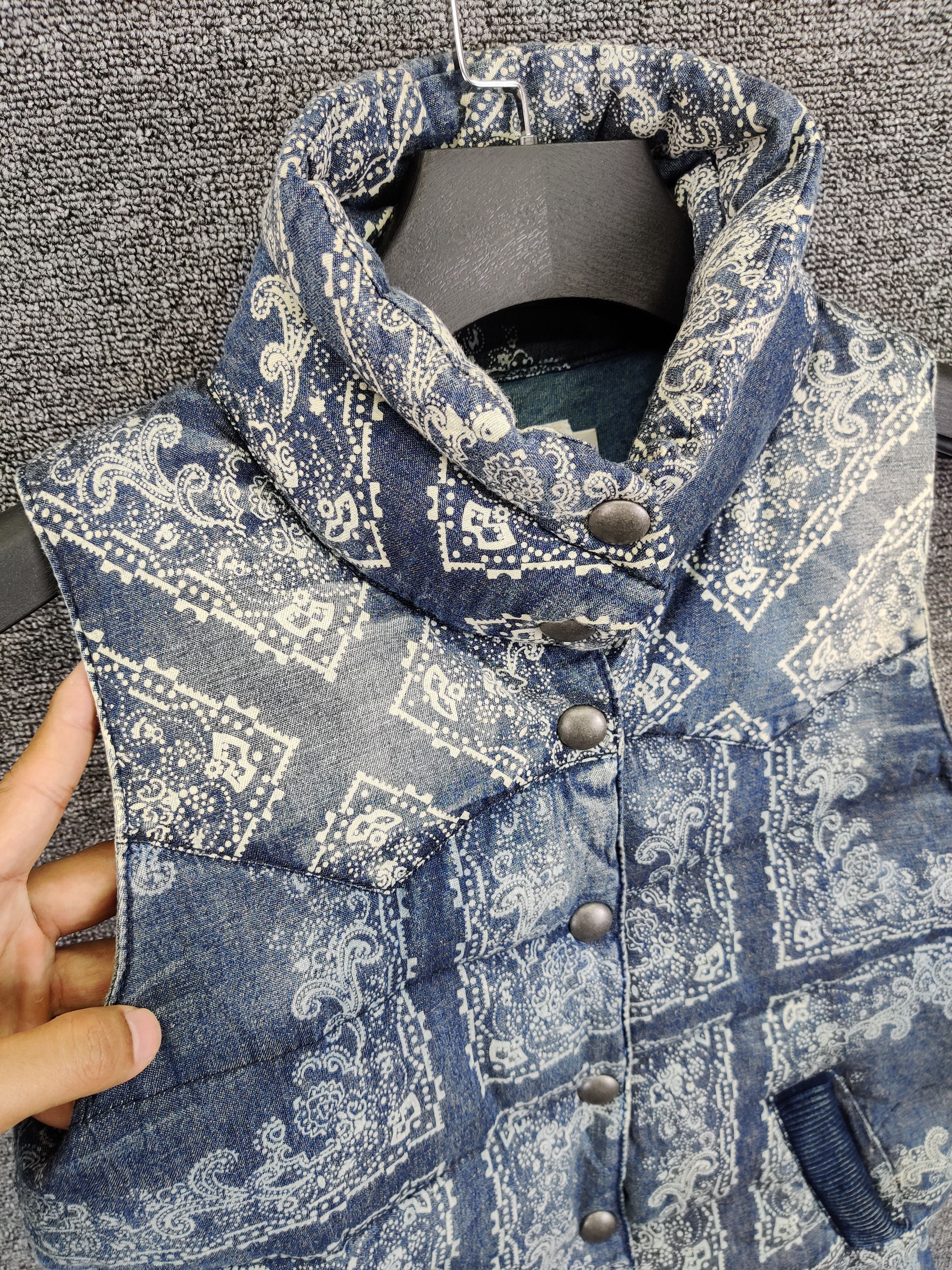 Japanese Brand Flamingo Firm Paisley Puffer Vest Inspired Kapital Size US M / EU 48-50 / 2 - 5 Thumbnail