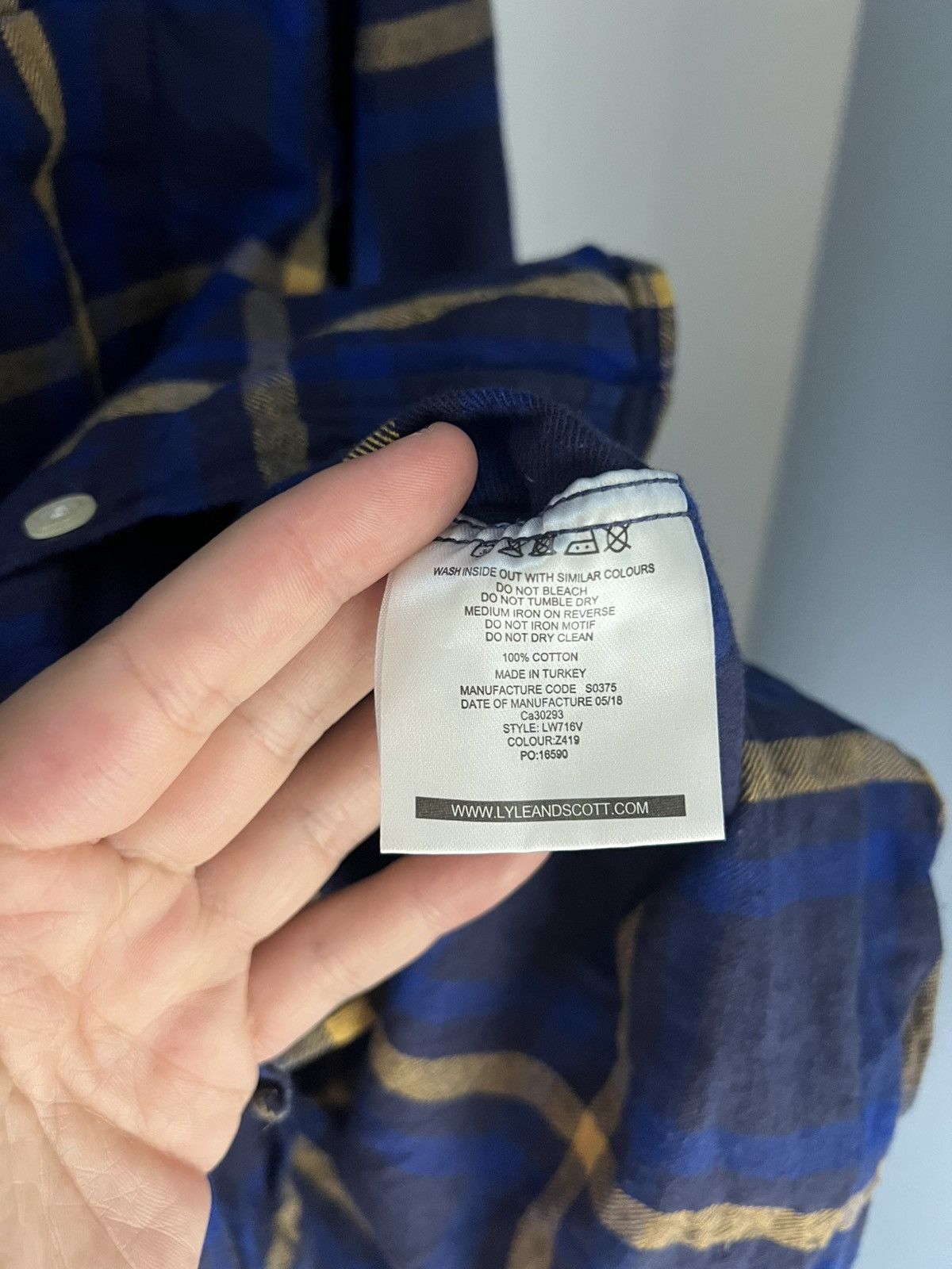 Lyle & Scott × Vintage VERY RARE LYLE & SCOTT FLANNEL DESIGNER SHIRT CASUAL Y2K 90s Size US L / EU 52-54 / 3 - 6 Thumbnail
