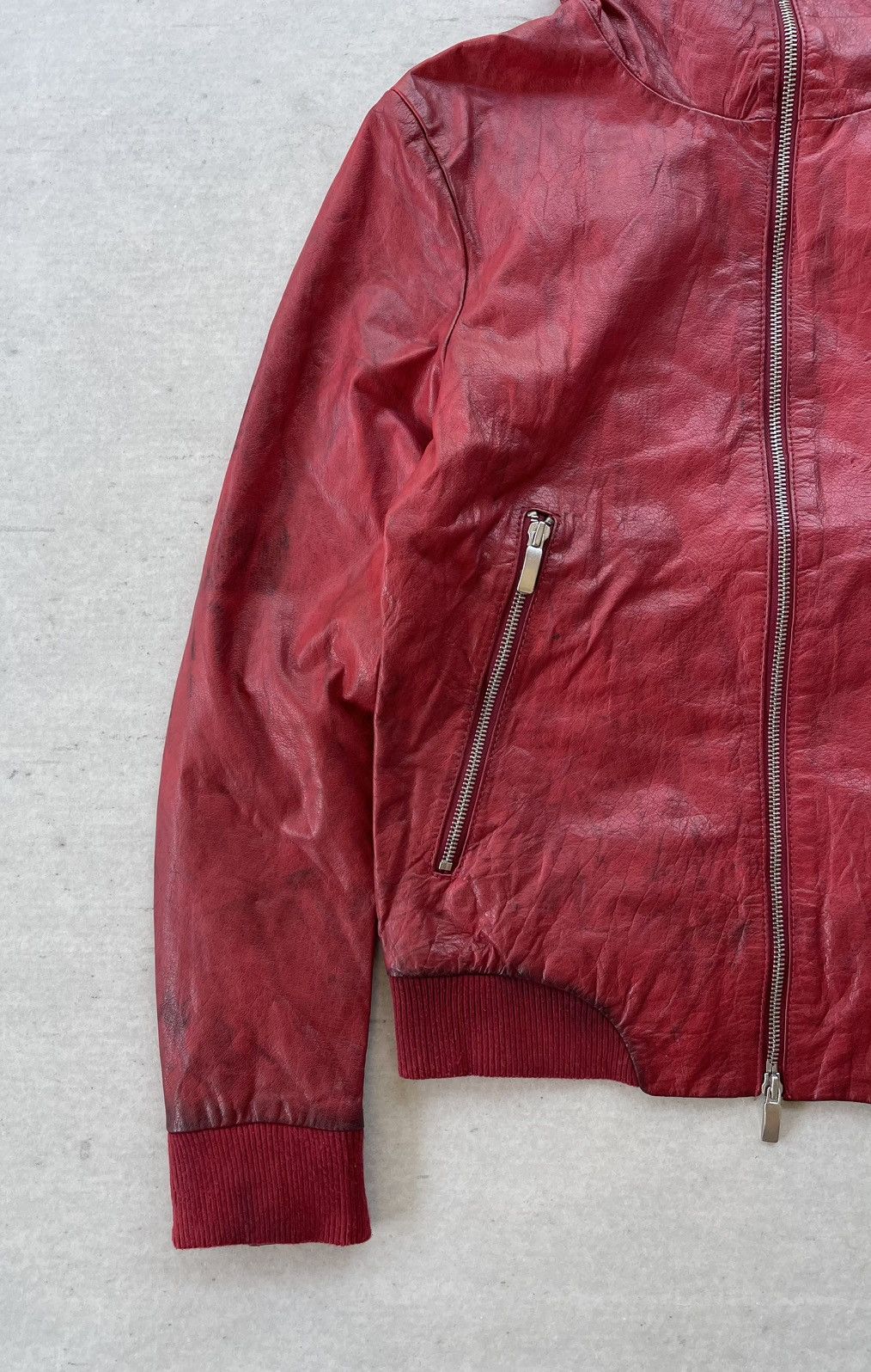 14th Addiction 🔥VINTAGE HARLEM ROUNGE FULL-ZIP BUFFALO LEATHER JACKET Size US M / EU 48-50 / 2 - 3 Thumbnail