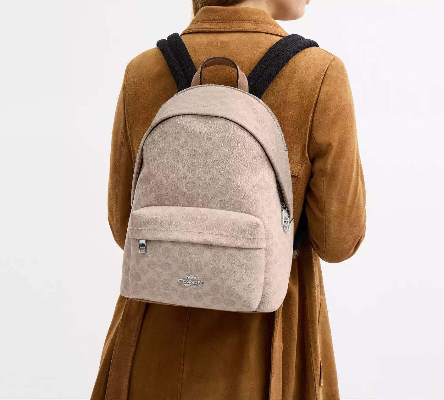 Coach Taylor Small Backpack In Signature Canvas CDW76 Size ONE SIZE - 7 Thumbnail