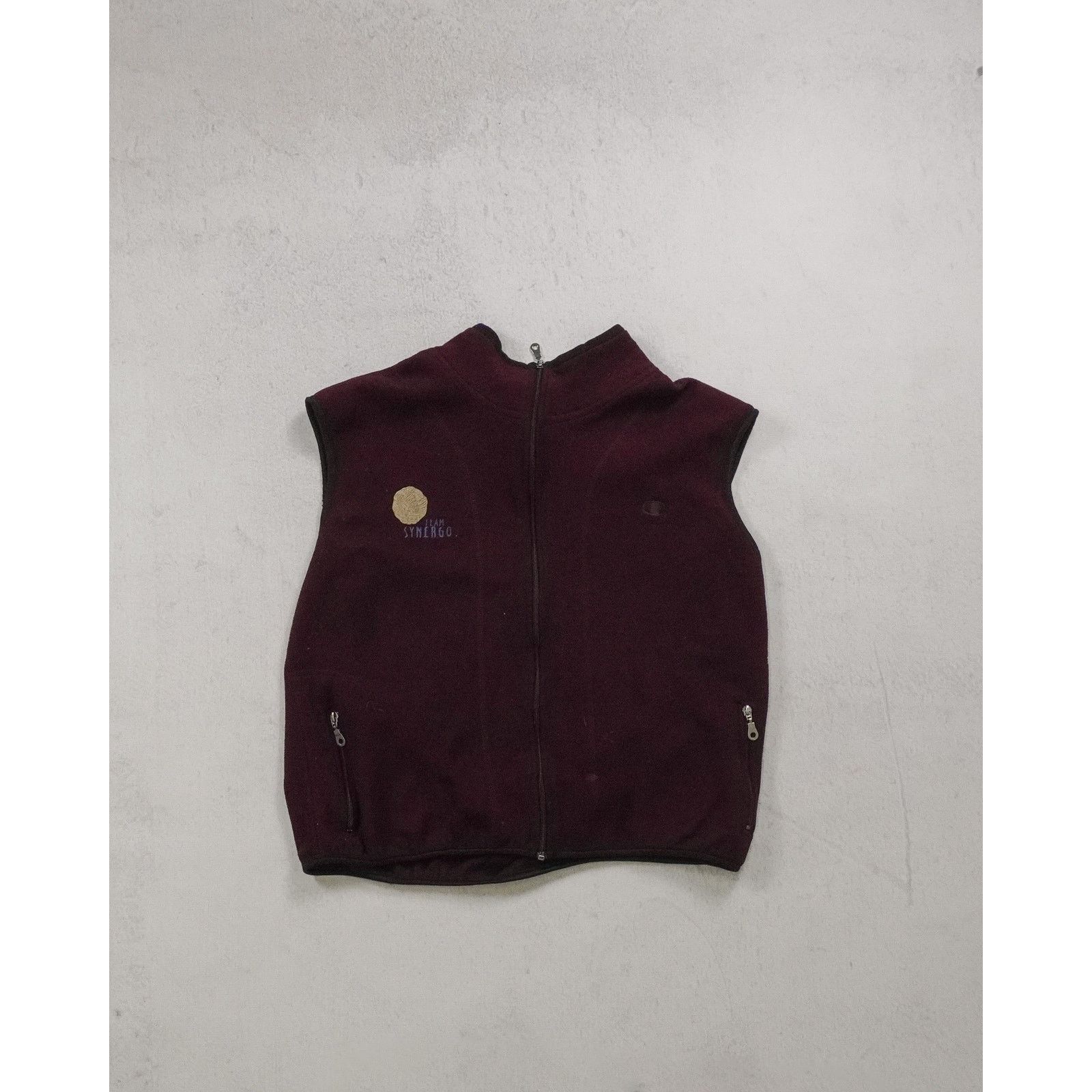 Champion Vintage 90s Champion Red Regular Fleece Vest - Men's XL Size US XL / EU 56 / 4 - 1 Thumbnail