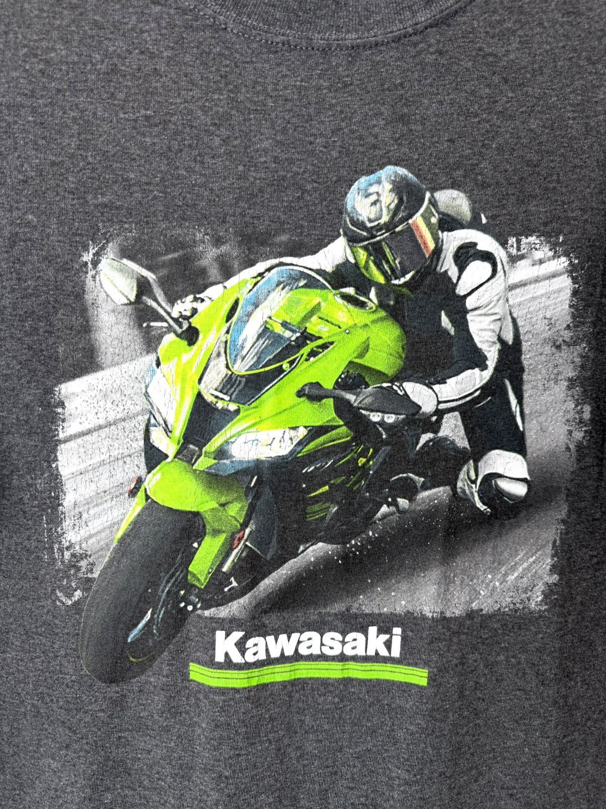 Vintage Vintage Style Kawasaki Ninja Racing T Shirt Elf Pirelli Size US L / EU 52-54 / 3 - 3 Thumbnail