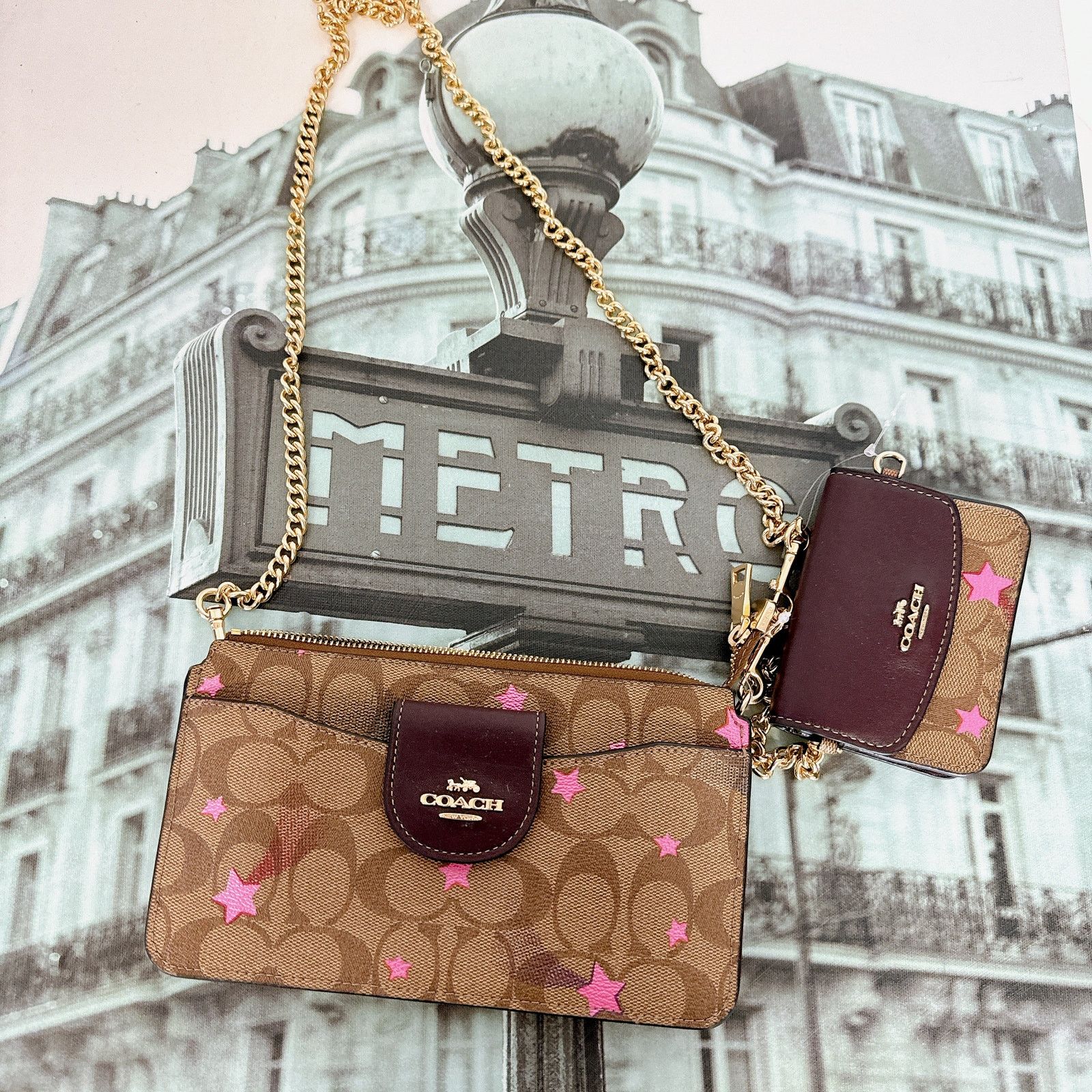 Coach Coach C7288 Poppy Crossbody With Card Case With Disco Star Size ONE SIZE - 2 Thumbnail