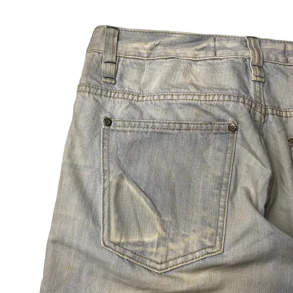 Vintage 2000's Blue Starnik Flared Mudwash StraightCut Jeans Size US 31 - 9 Thumbnail