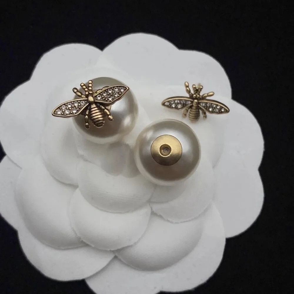 Jewelry × Vintage Bee Pearl Earrings Size ONE SIZE - 4 Thumbnail