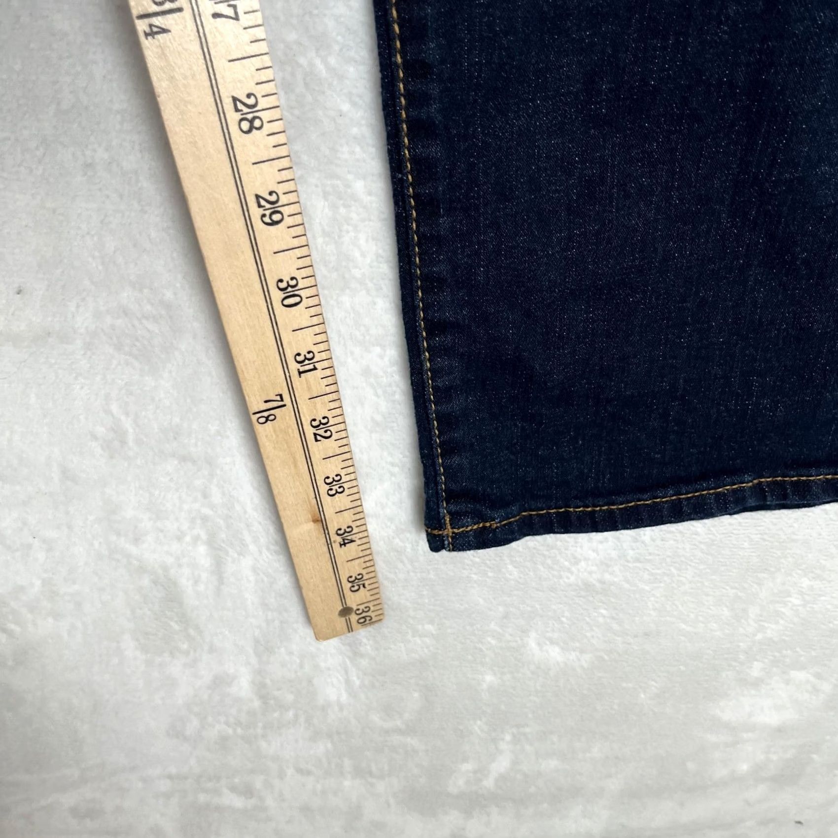 Vintage G.H. Bass & Co Jeans Mens 34x34 Blue Straight Denim Dark Wash Pants Size US 34 / EU 50 - 6 Thumbnail