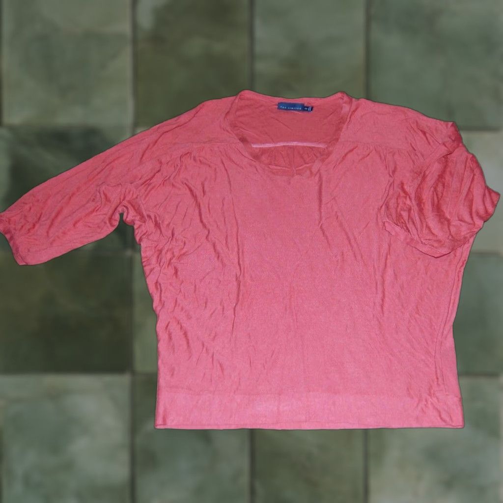 Vintage VINTAGE The Limited Blouse Burnt Orange V-Neck 3/4 Sleeve XS Super Soft Womens Size XS / US 0-2 / IT 36-38 - 1 Thumbnail
