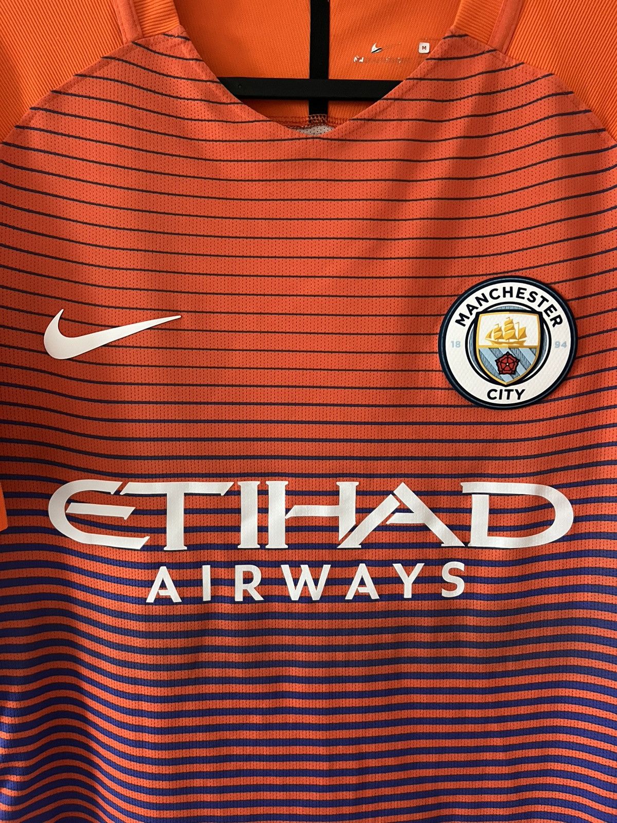 Manchester City nike 2016/2017 trzecia wersja zawodnicza — zdjęcie 2