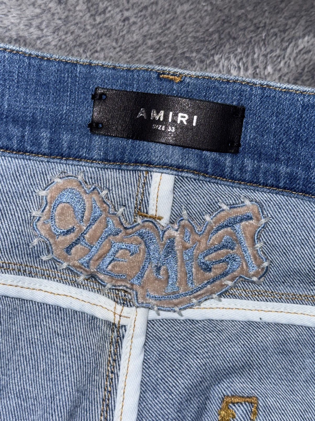 Amiri AMIRI “CHEMIST” MONOGRAM STAR JEANS Size US 33 - 12 Thumbnail