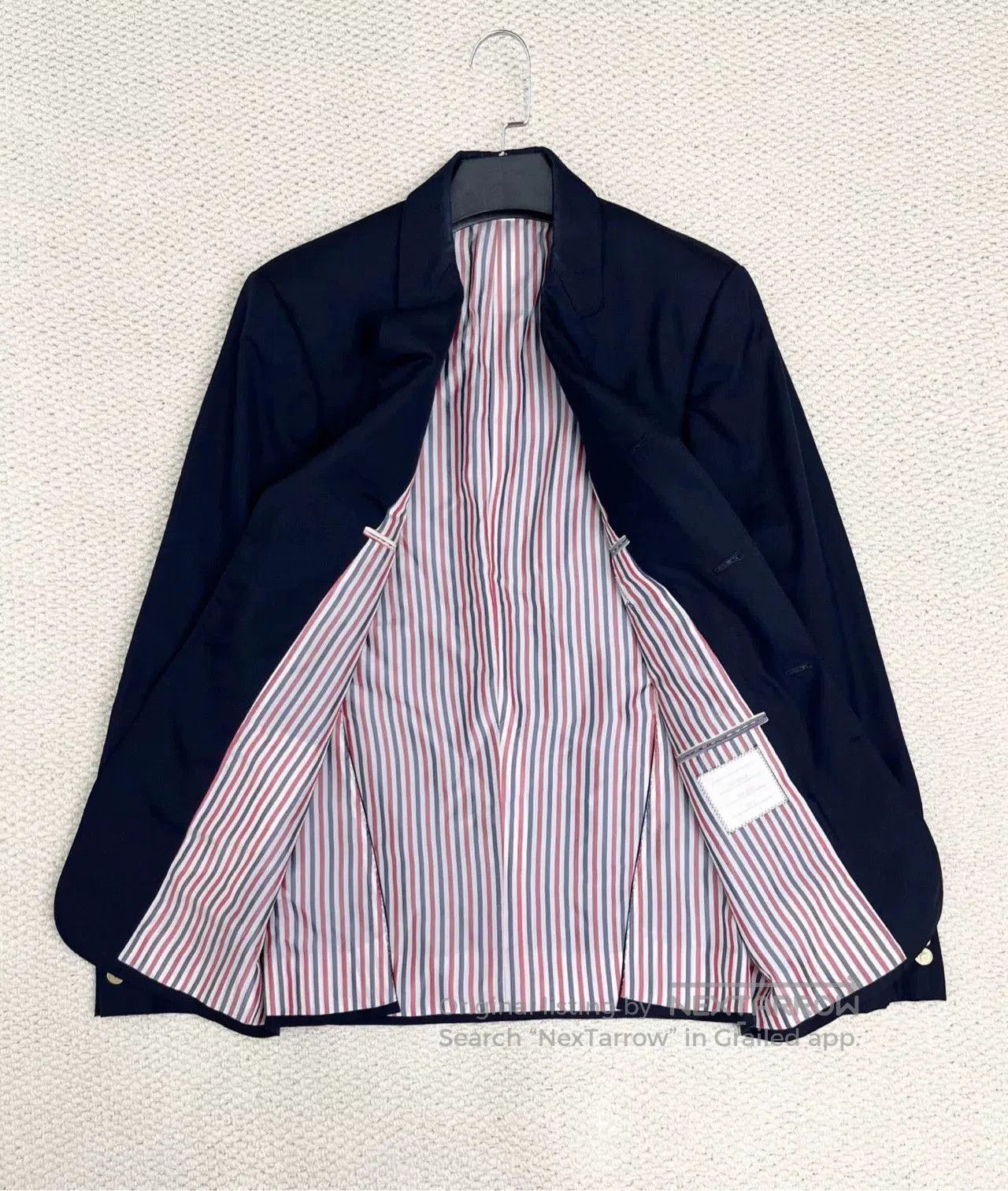 Thom Browne Thom Browne Navy Anchor Button Blazer. Size US M / EU 48-50 / 2 - 7 Thumbnail