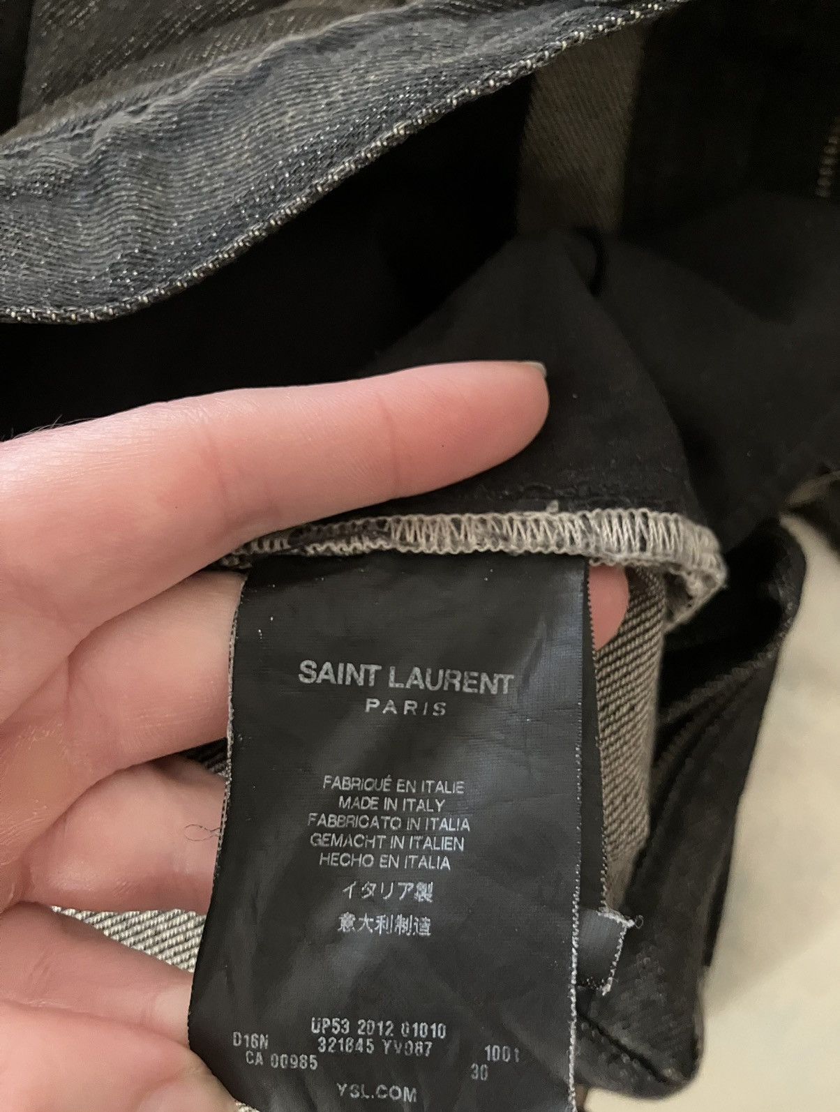 Hedi Slimane Saint Laurent/Hedi Slimane Jeans 2012 Size US 30 / EU 46 - 4 Thumbnail