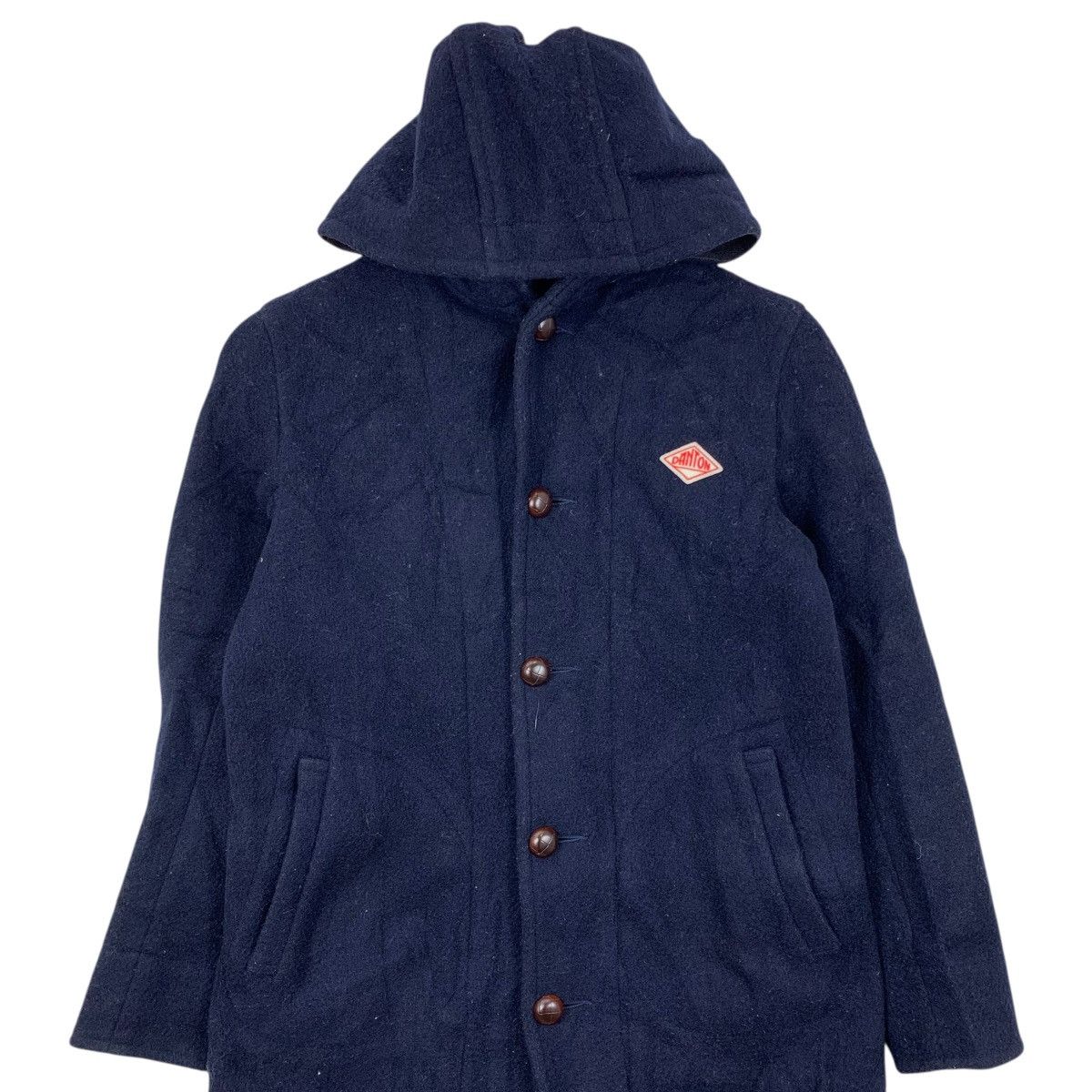 Danton Vintage DANTON VETEMENTS De TRAVAIL France HoodedCoat Jacket Size US S / EU 44-46 / 1 - 2 Thumbnail