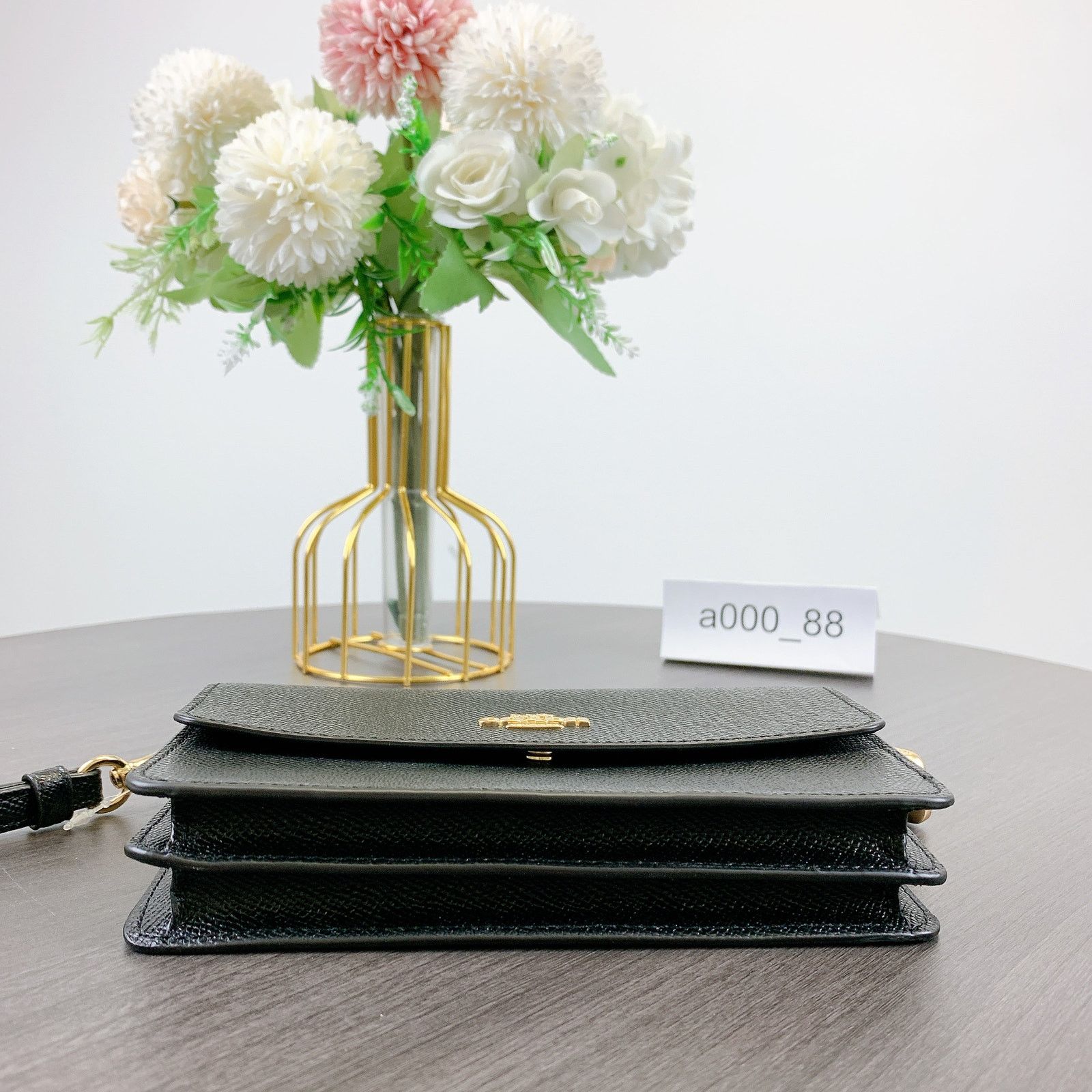 Coach Coach F73793 Foldover Wristlet IN BLACK Size ONE SIZE - 5 Thumbnail