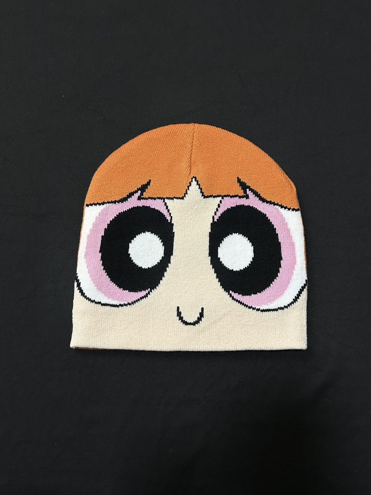 Japanese Brand Powerpuff Girls Blossom Graphic No Cuff Knit Beanie OS Size ONE SIZE - 1 Thumbnail