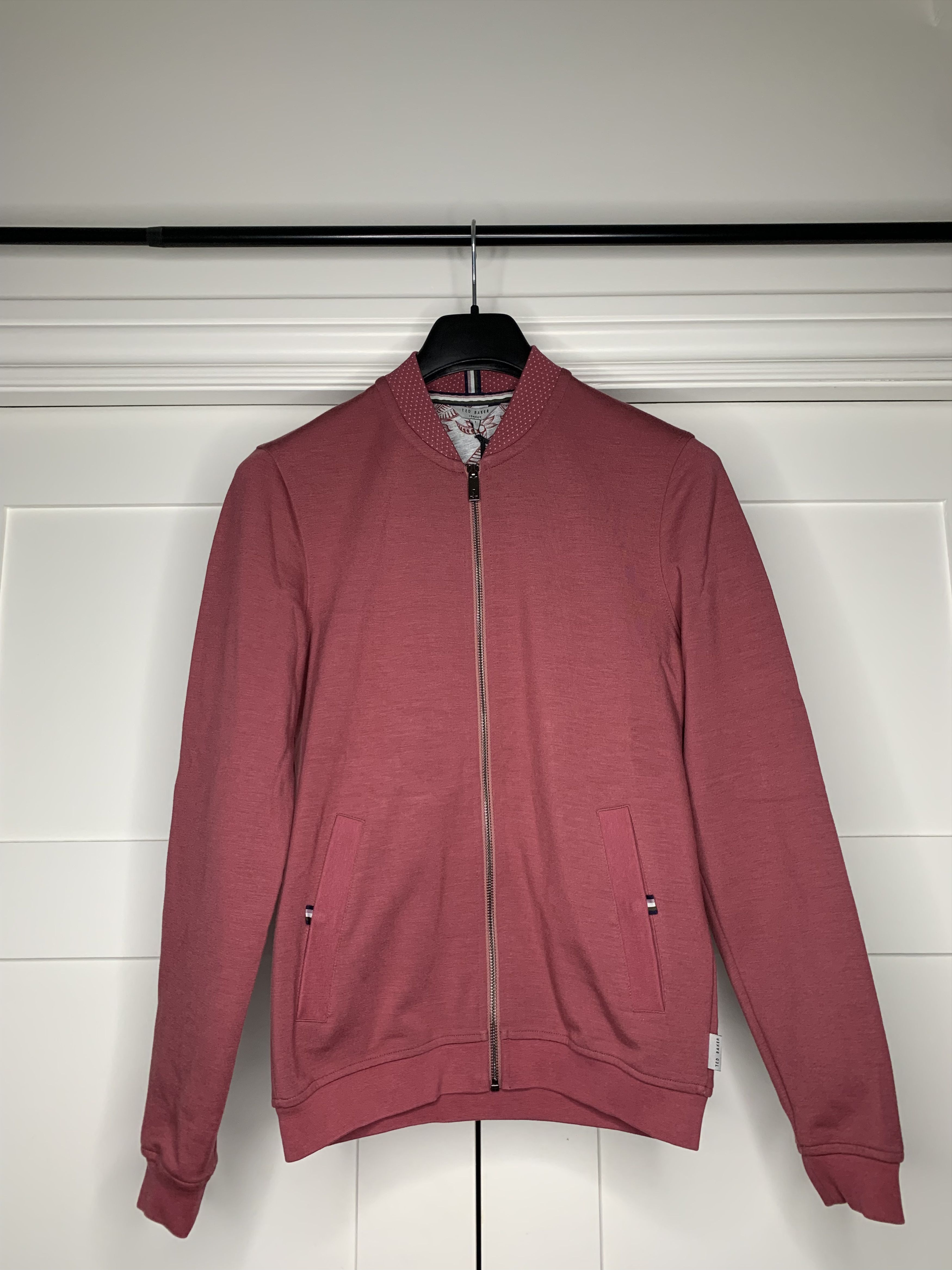 Ted Baker Ted Baker Pink Wolf Bonded Jersey Bomber Size US S / EU 44-46 / 1 - 3 Thumbnail