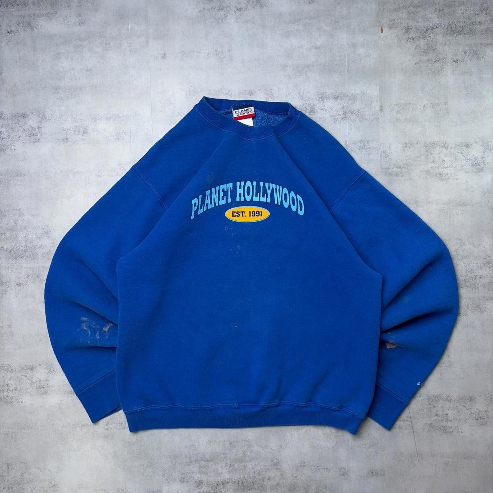 Planet Hollywood Vintage Planet Hollywood Grunge Distressed Crewneck Sweater Size US S / EU 44-46 / 1 - 1 Thumbnail