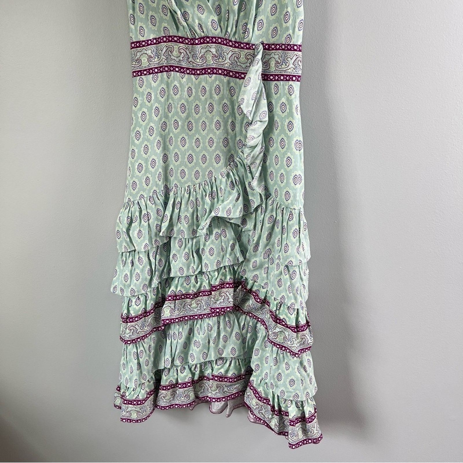 Sandro NWT Sandro Paris Ruffle Tiered Midi Dress Sleeveless Size S / US 4 / IT 40 - 9 Thumbnail
