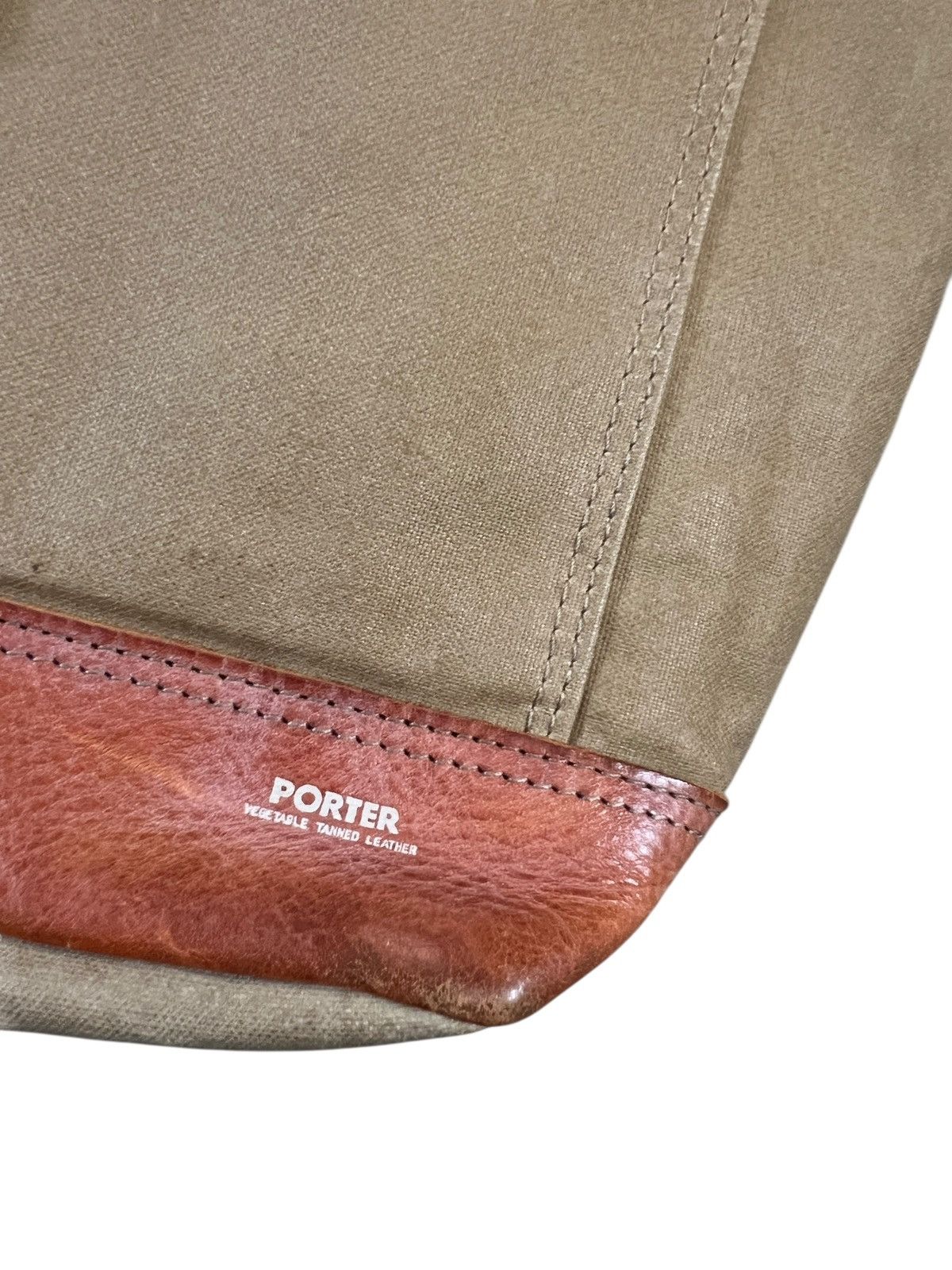 Porter Porter Coated Canvas Leather Tote Bag Size ONE SIZE - 4 Thumbnail