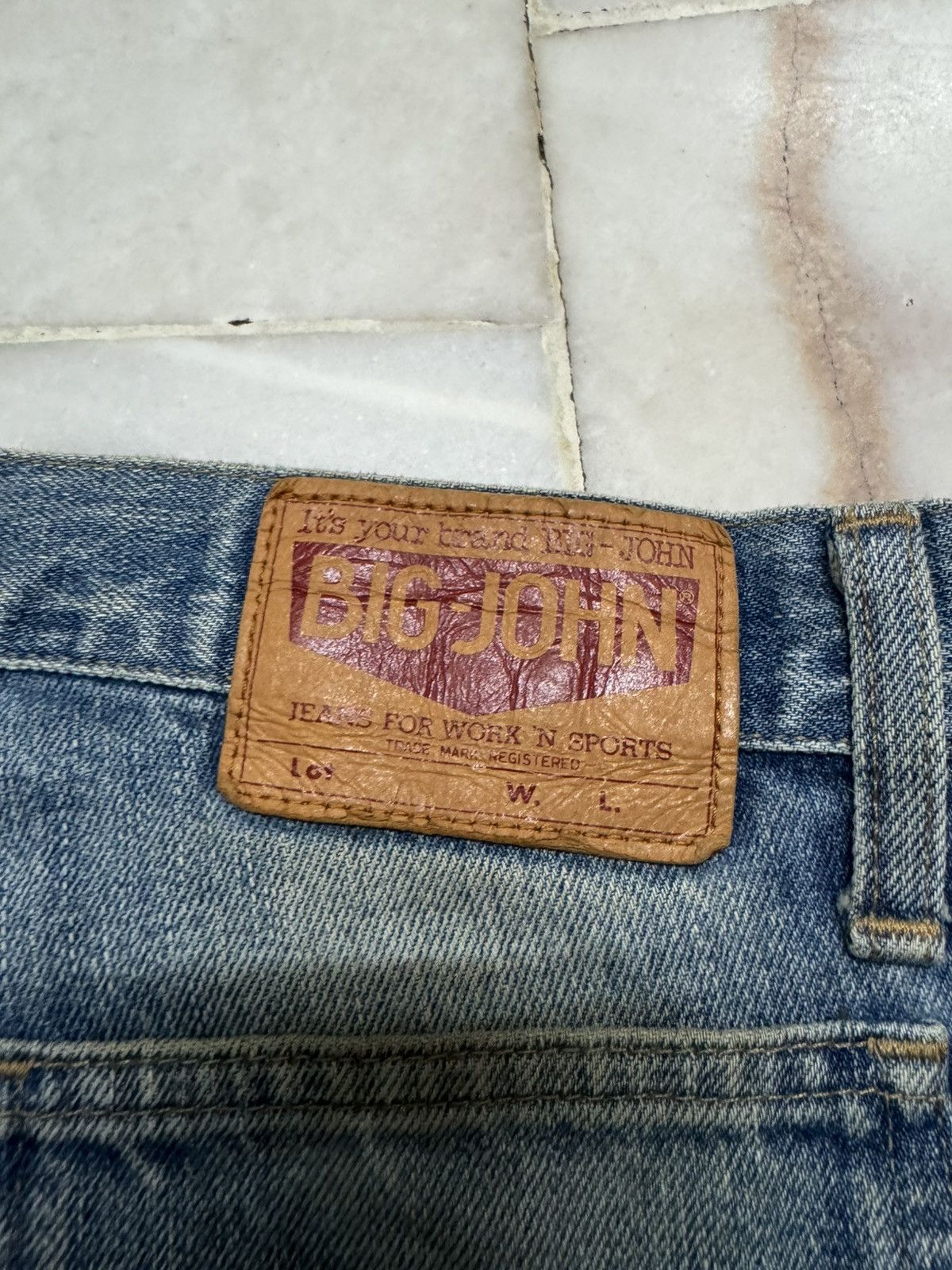 Big John 💥80s-90s Bell Bottom💥Big Big john Rusty Mudwadh Bootcut Jean Size US 29 - 16 Thumbnail