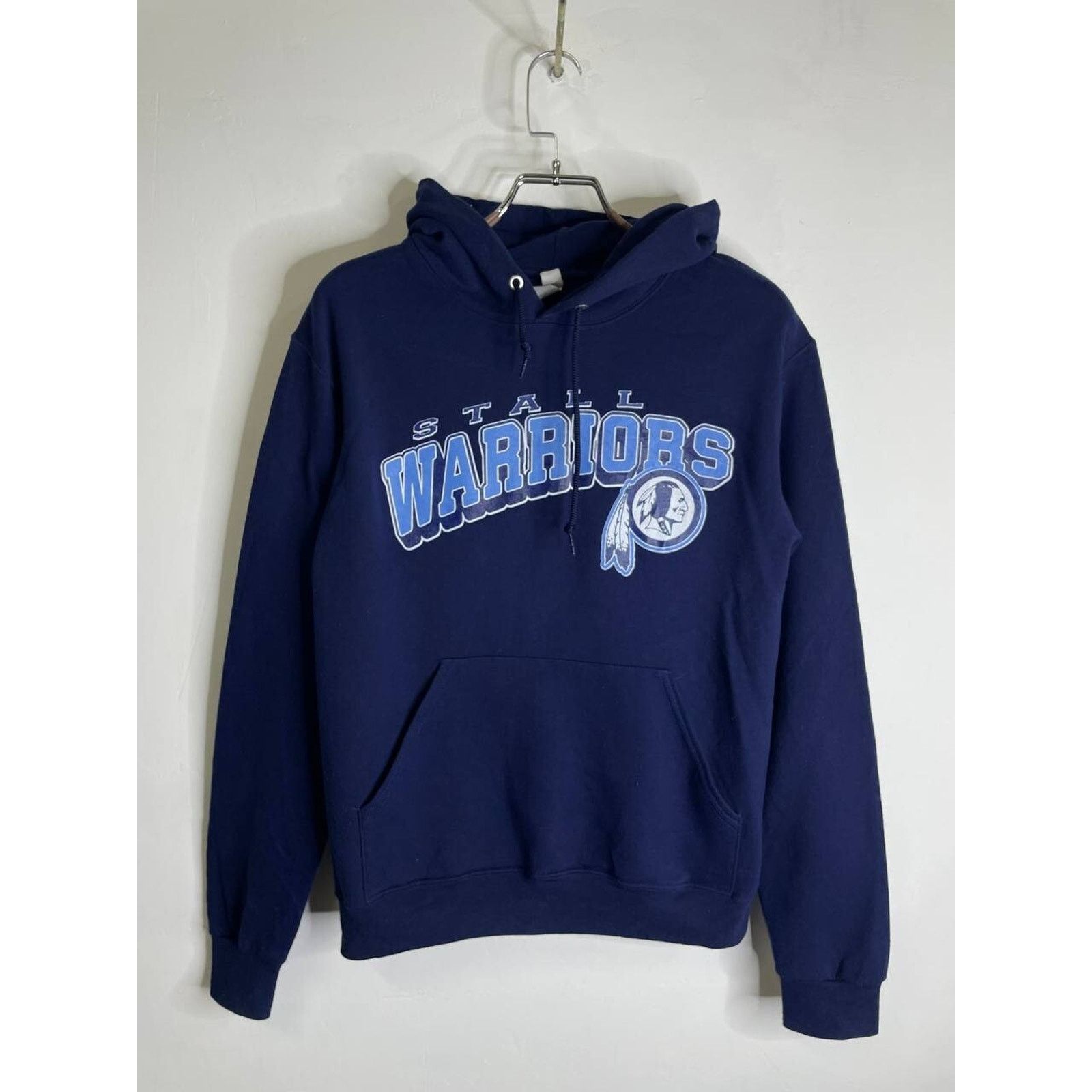 Jerzees Vintage Stall Warriors Navy Blue Hoodie Jerzees Size S Size US S / EU 44-46 / 1 - 2 Thumbnail