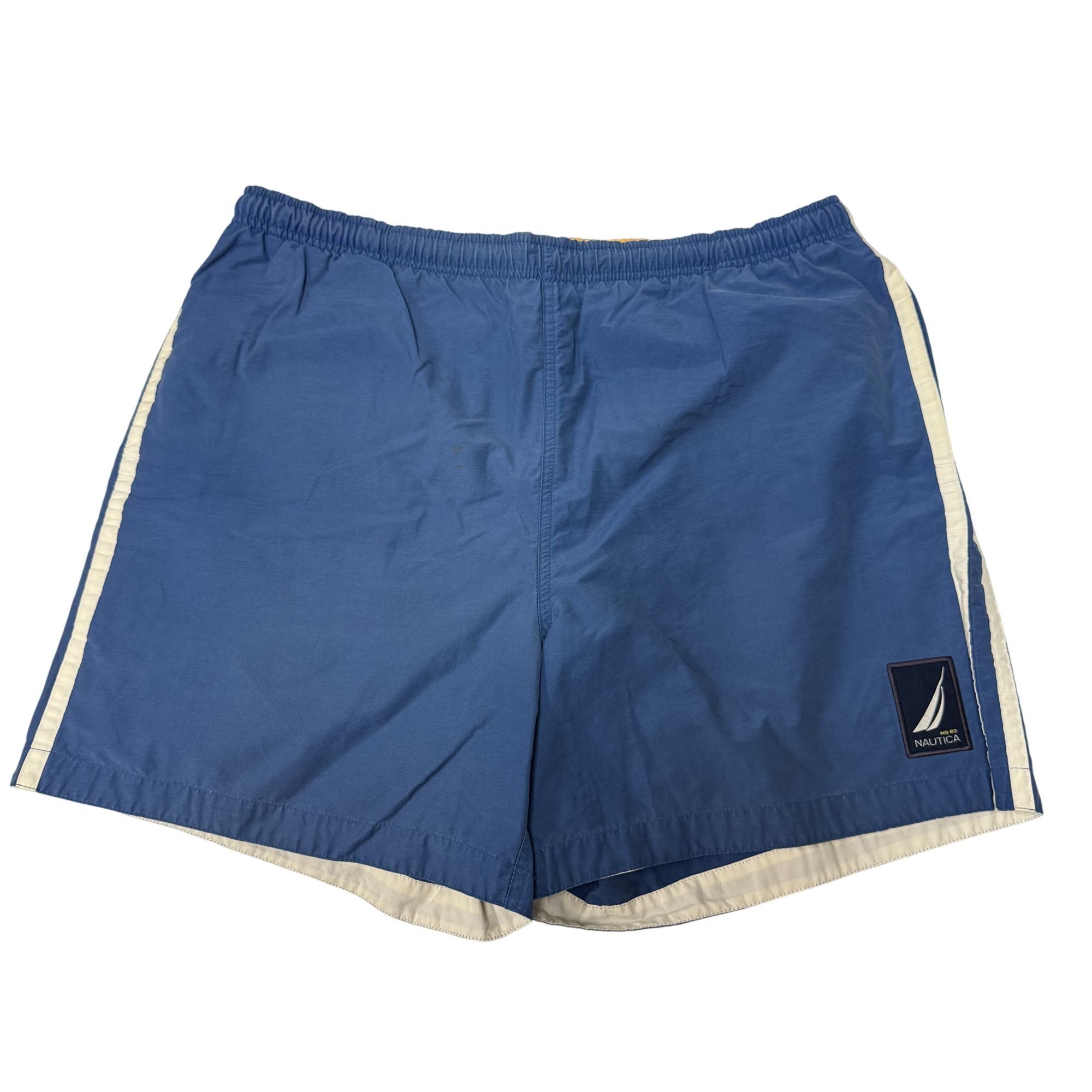 Nautica Vtg Nautica Swim Trunks LOGO Surfer Beach Surfer Boardshorts Size US 36 / EU 52 - 2 Thumbnail
