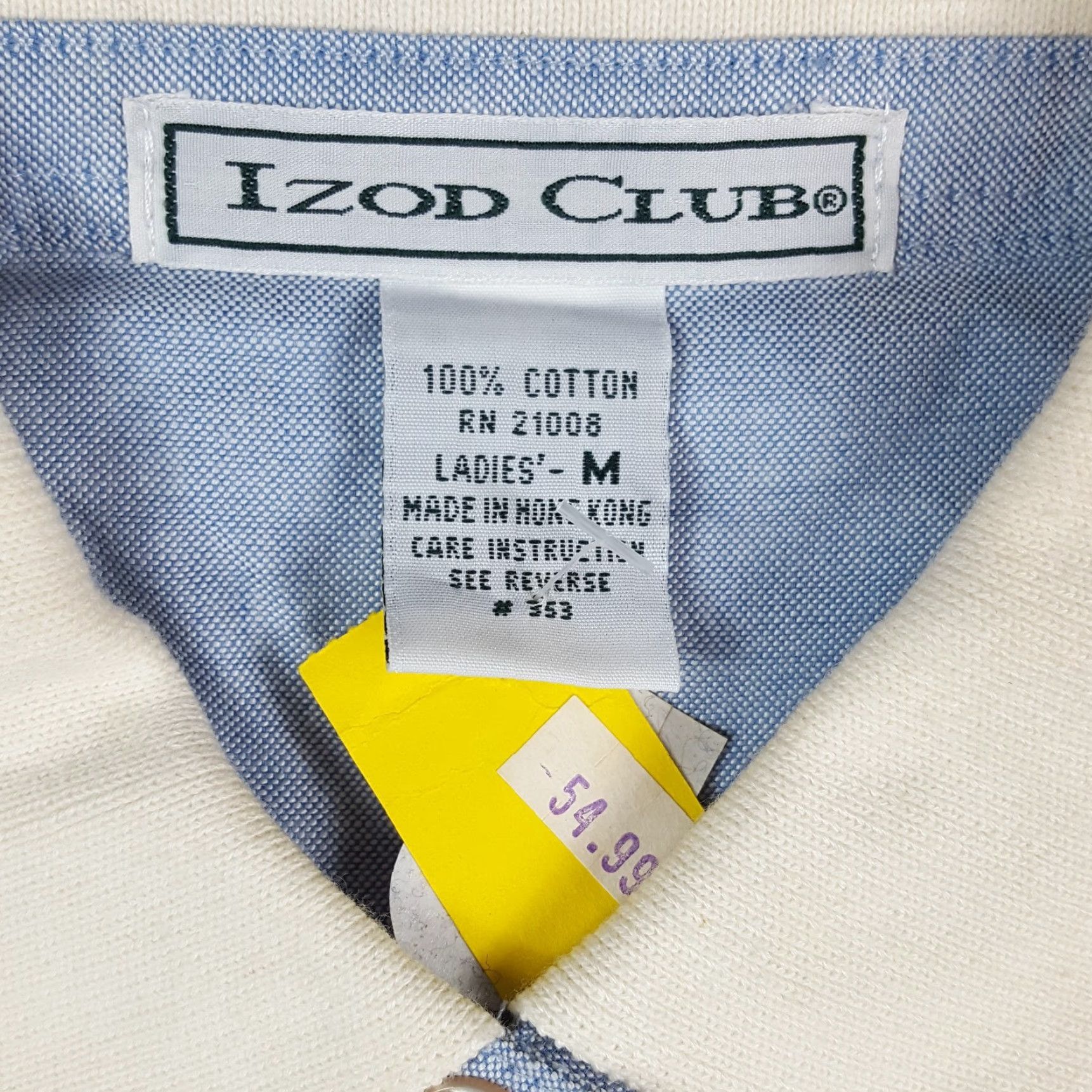 Izod IZOD Polo Shirt White Knit Short Sleeve Pullover Collared Golf M Women's Regular Size M Size M / US 6-8 / IT 42-44 - 6 Thumbnail