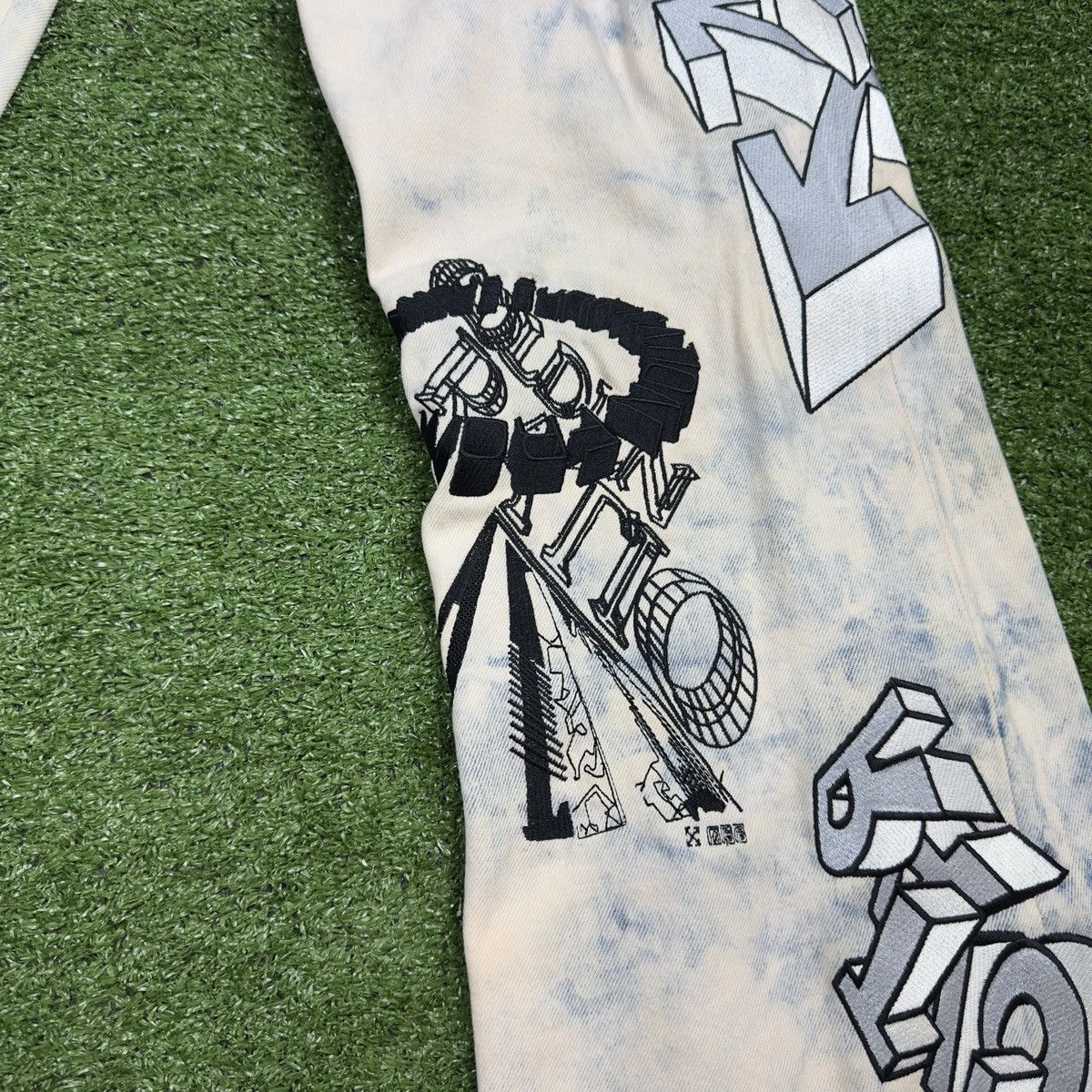 Off White Ev Bravado Rare Unreleased Denim Jeans 36x35