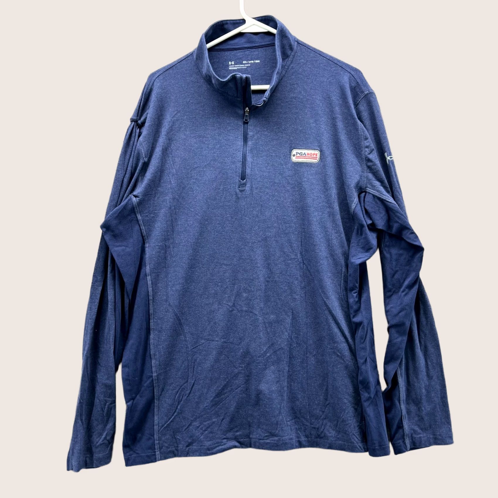 Under Armour Under Armour Sweatshirt Pullover 2XL Blue Men Regular Size Sweatshirt Pullover All Seasons Golf PGA Size US XXL / EU 58 / 5 - 1 Thumbnail