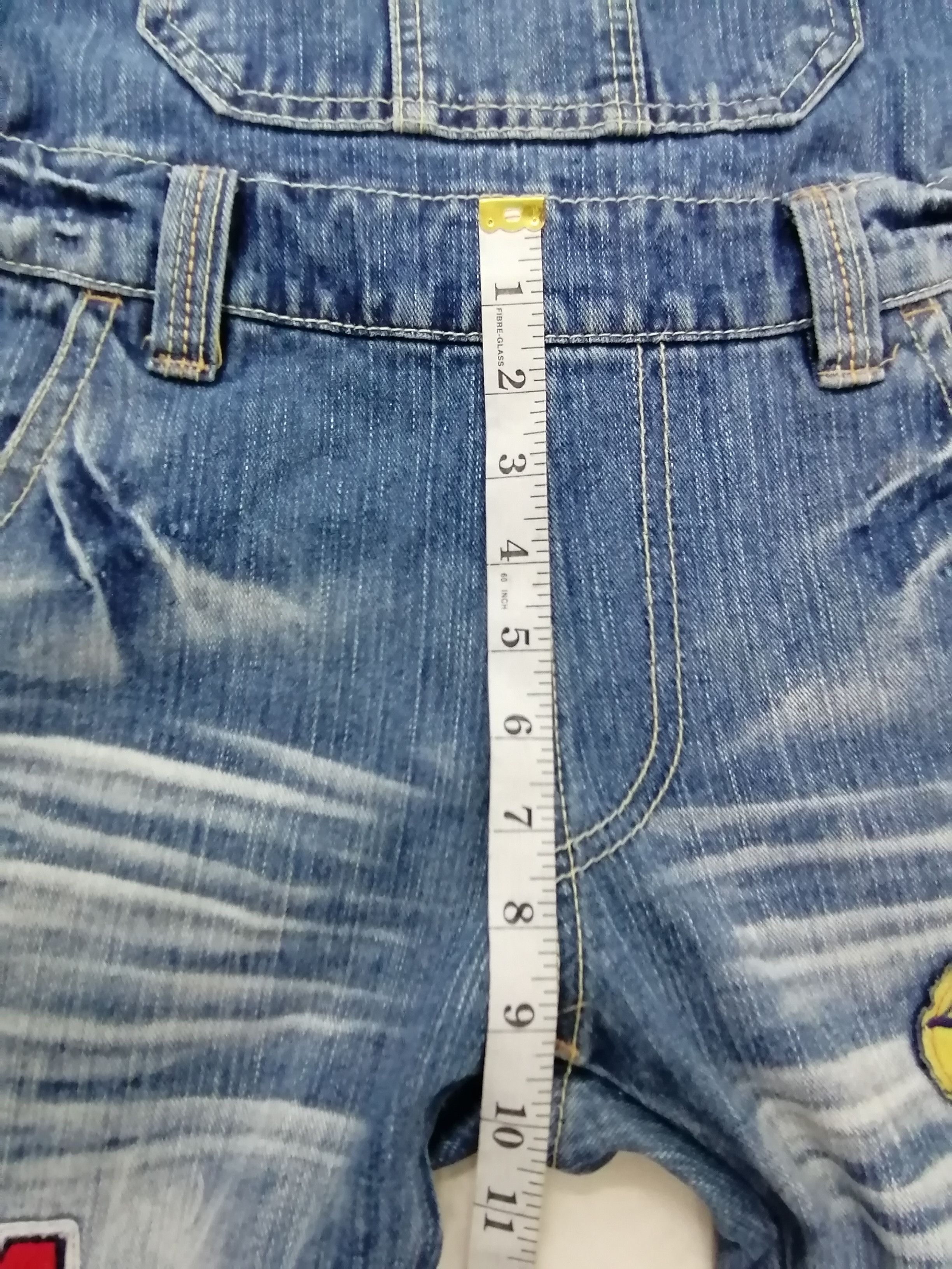 Japanese Brand Bluntly Japanese Overall Patch Denim Size US 33 - 25 Thumbnail