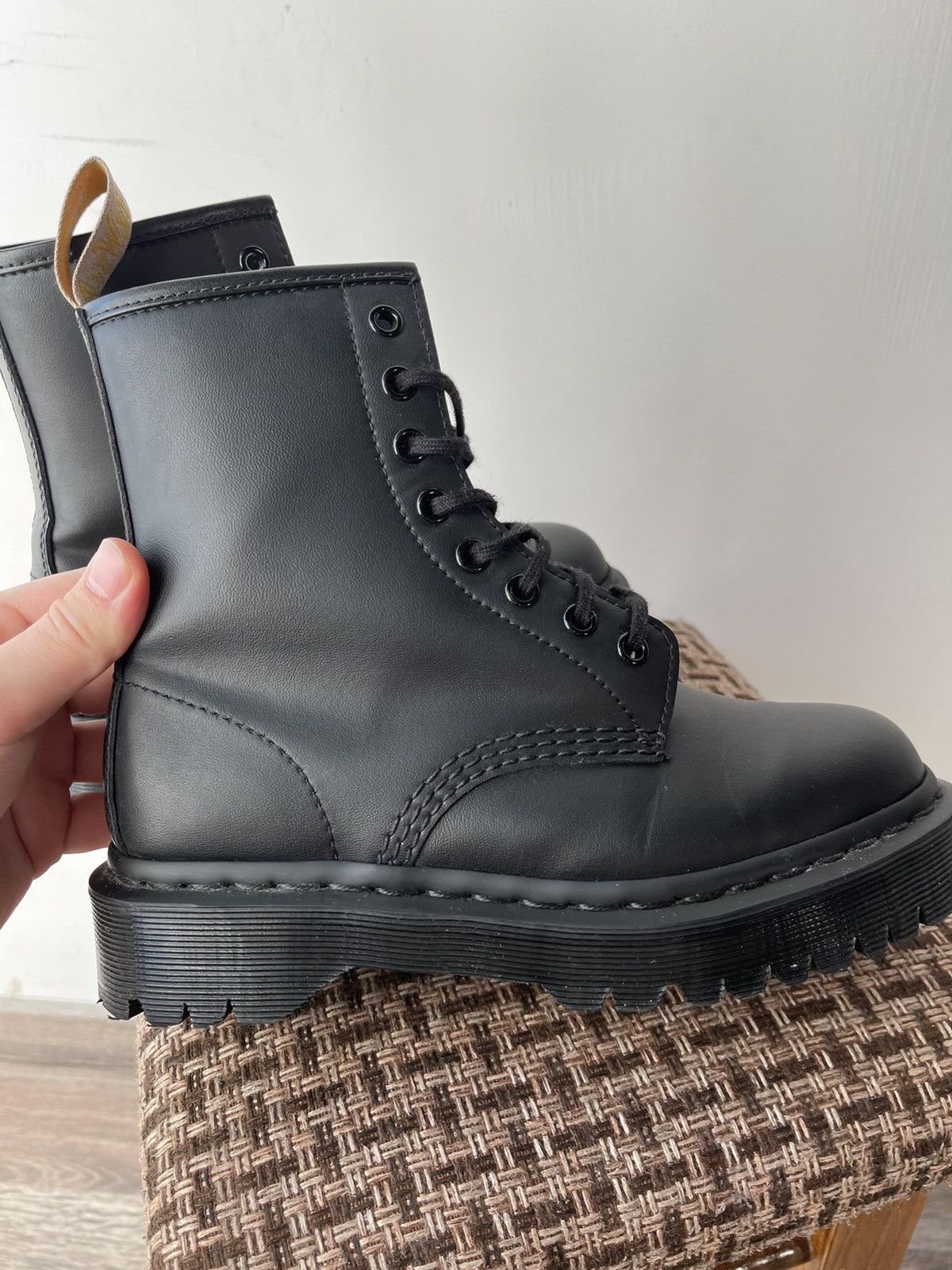 Dr. Martens Dr. Martens Vegan Jadon II Mono Platform Boots Black Sz EU37 Size US 7 / IT 37 - 6 Thumbnail