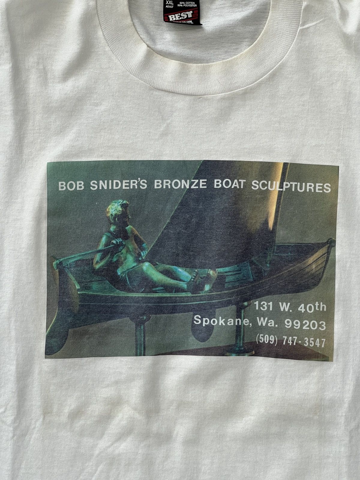Vintage Vintage Bob Snider's Sculptures Art Tee Single Stitch XXL Size US XXL / EU 58 / 5 - 5 Thumbnail
