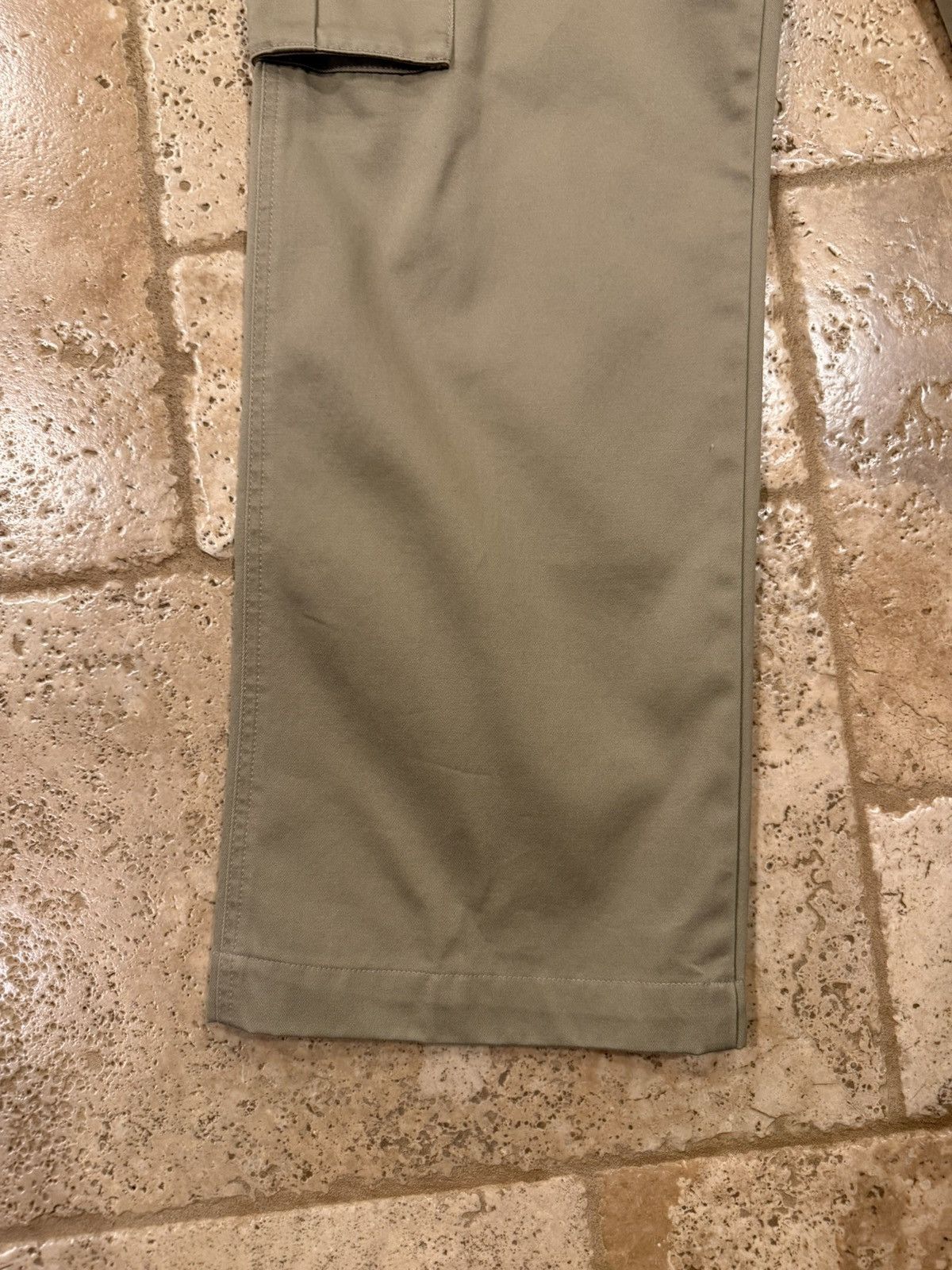 Celine Celine x Hedi Twill Khaki Logo Cargo Trouser Pants Size US 32 / EU 48 - 5 Thumbnail