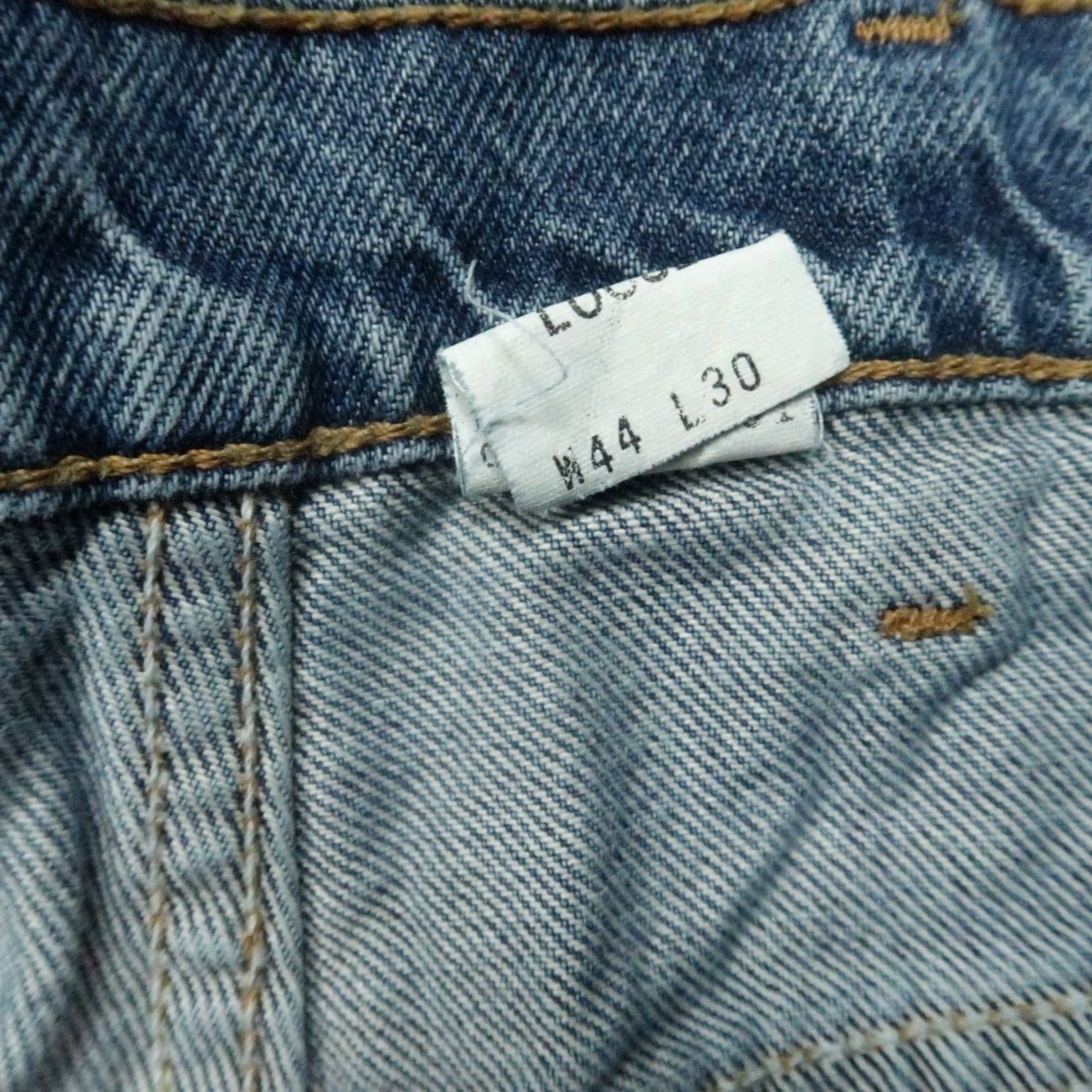 Levi's VINTAGE Levi's Jeans Men 42x30 Blue 545 Loose Orange Tab Baggy Wide Leg Relaxed 5-Pocket Denim Cotton Belt Loops Button Zip Mens Regular 42 in Blue Size US 42 / EU 58 - 4 Thumbnail